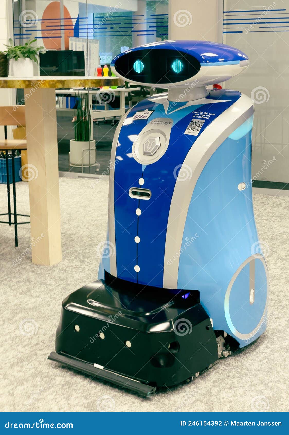 Cleaning Robots At Changi Airport Terminal 4, Singapore Editorial Photo