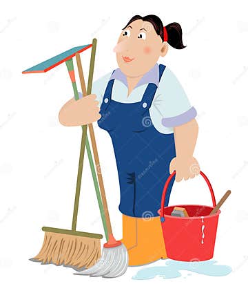 Cleaning Service stock vector. Illustration of helper - 17676753