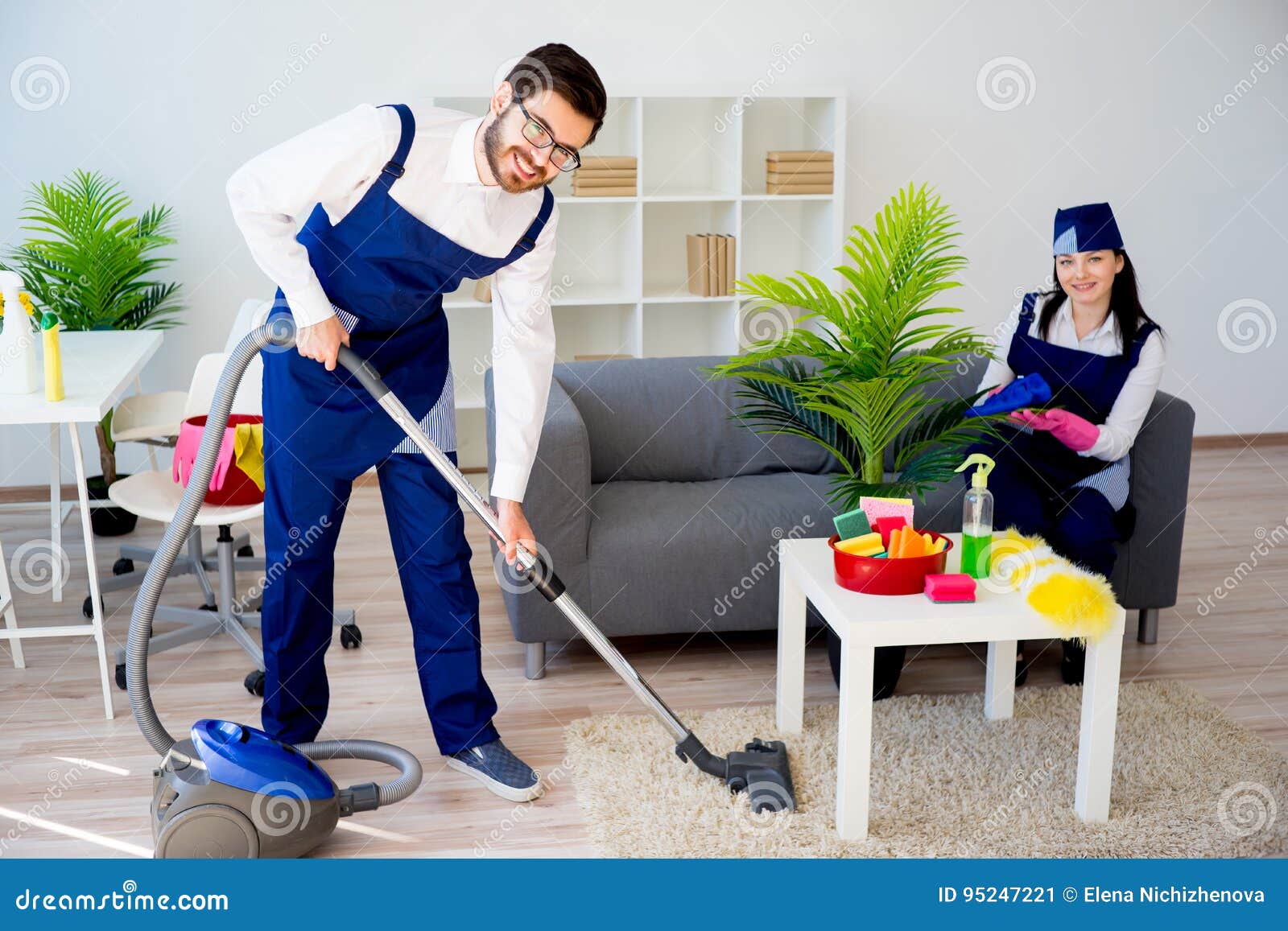Cleaning service team stock image. Image of caucasian 95247221