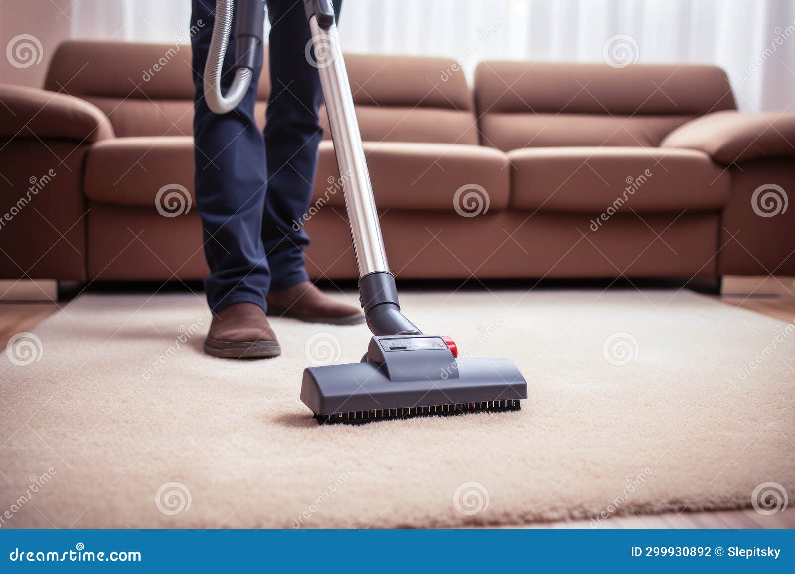 Cleaning Service Using Vacuum Cleaner Stock Photo Image of electric