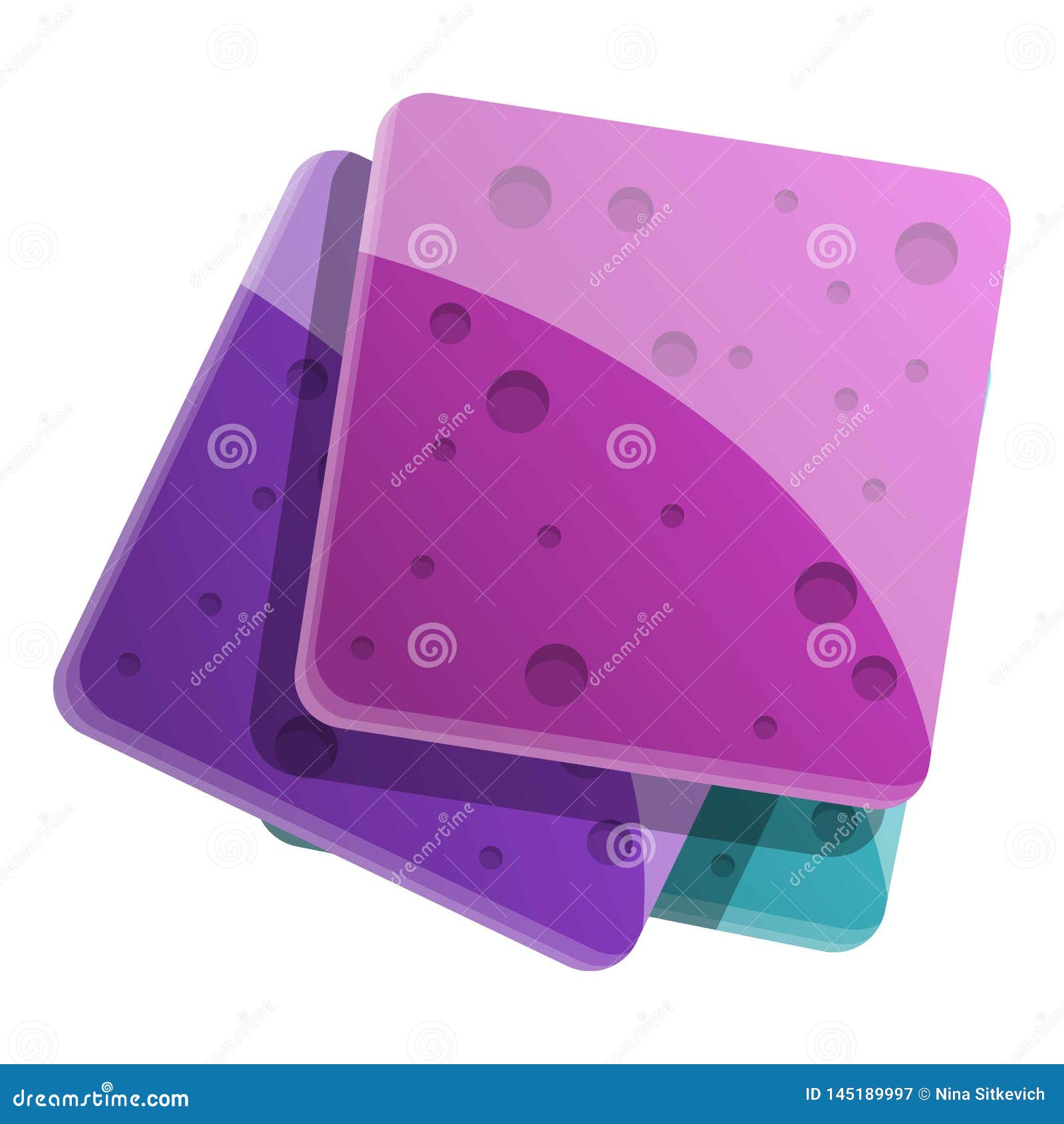 Cleaning Sponge Icon, Cartoon Style Stock Vector Illustration of housekeeping, cleaning 145189997