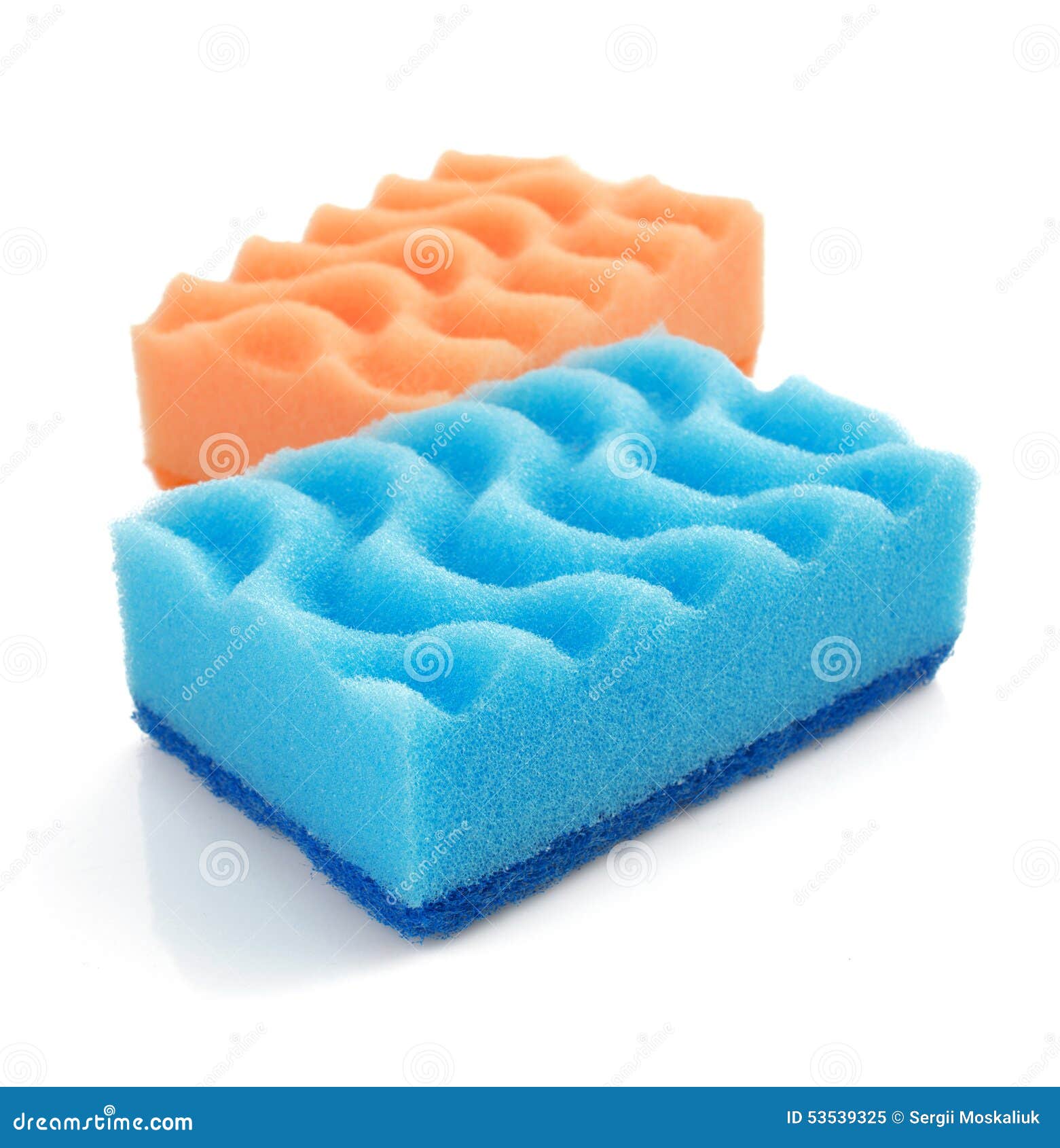Cleaning sponge on white stock image. Image of bathroom 53539325