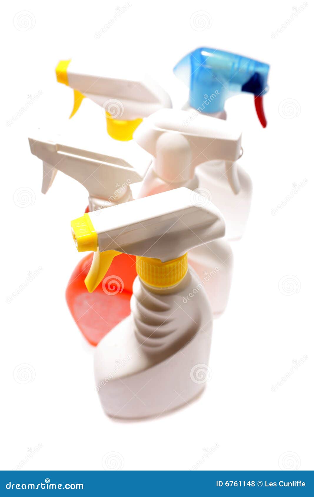 Cleaning spray bottles stock photo. Image of bottle, atomizers 6761148