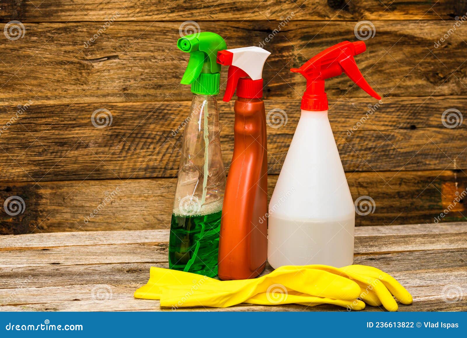 Cleaning Sprayer, Sanitizer Spray. Home Cleaning Concept Stock Photo