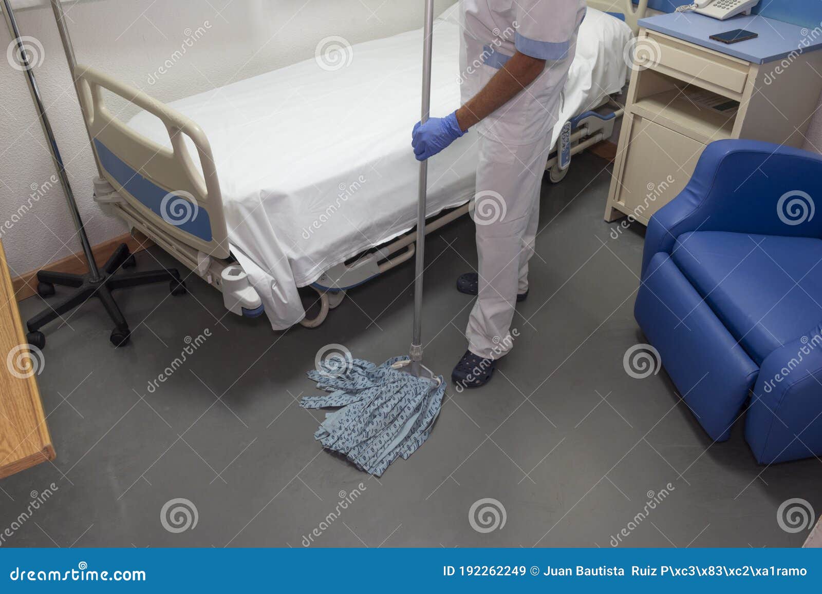 Cleaning Staff Cleaning Hospital Rooms Stock Image Image of medicine