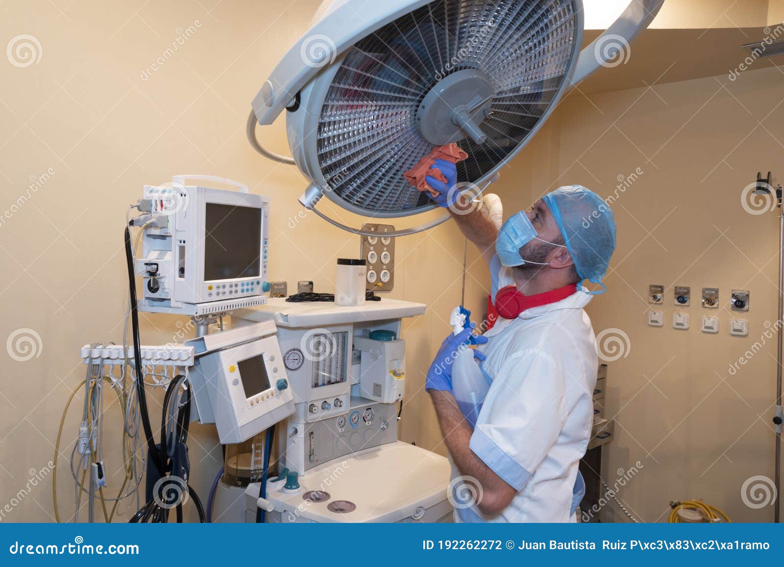Cleaning Staff Cleaning Hospital Rooms Stock Photo Image of operating