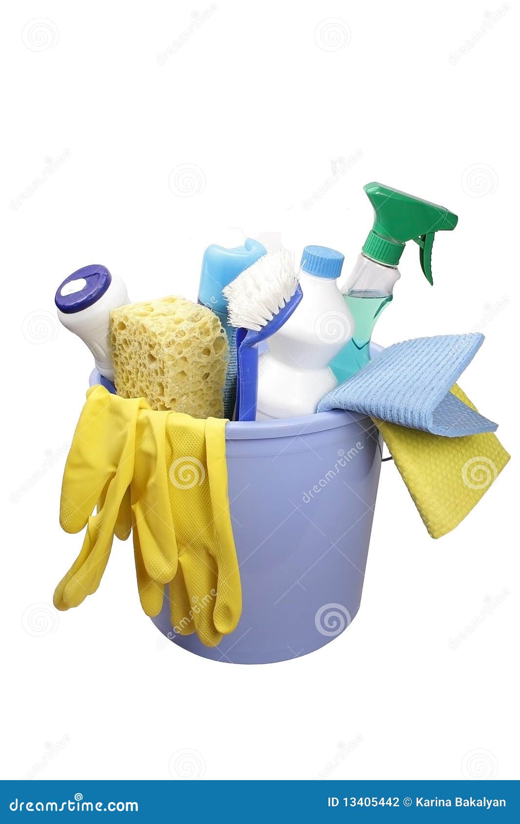 Cleaning supplies stock photo. Image of house, concept 13405442