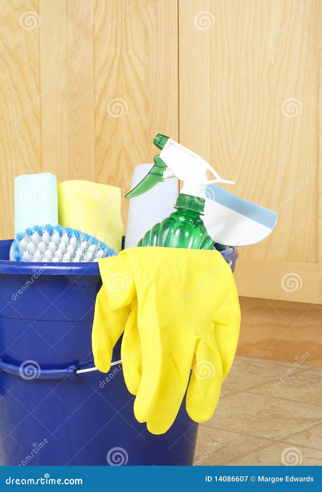 Cleaning supplies stock image. Image of spray 14086607