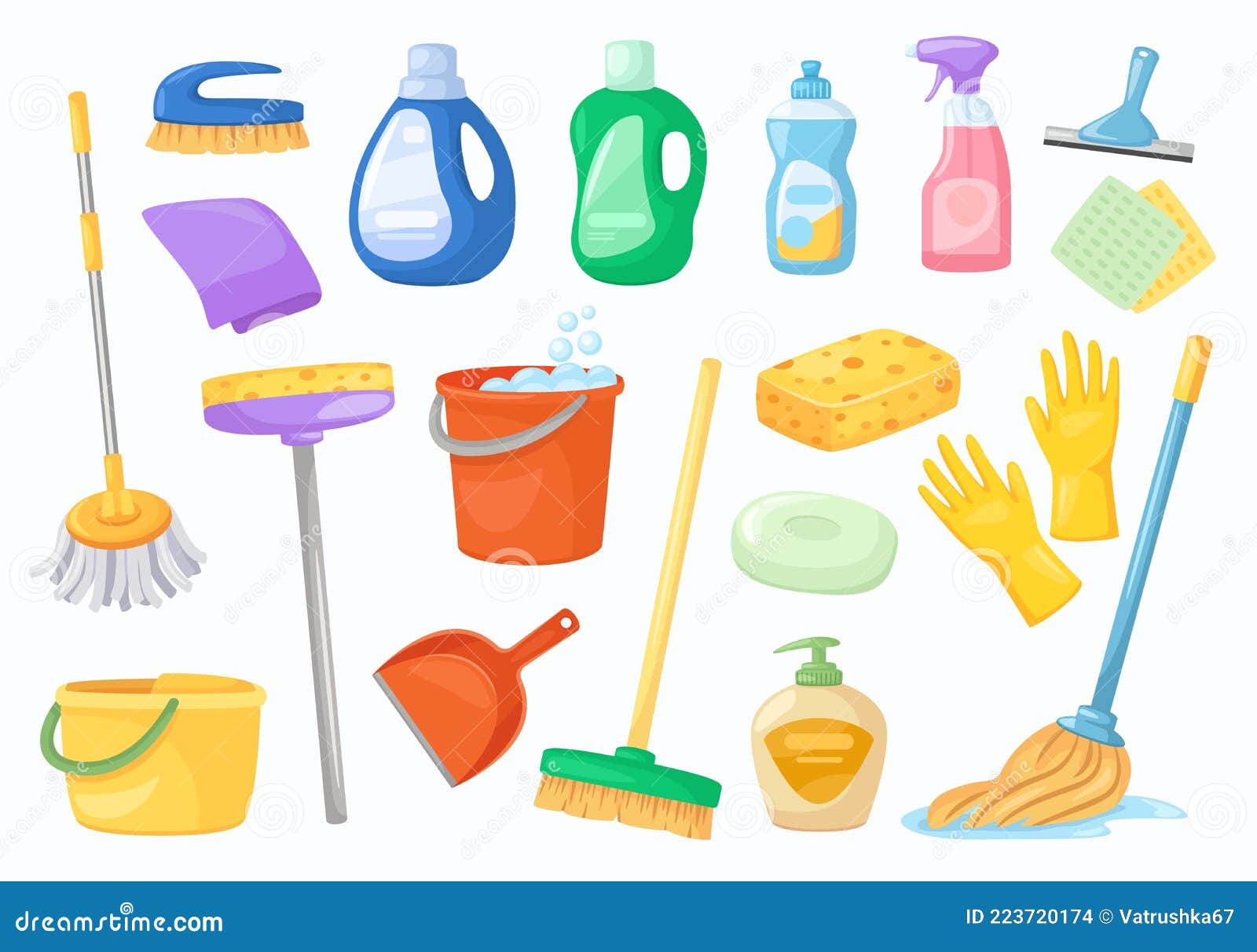 Householding Cleaning Tools Housekeeping Tool, Vectors