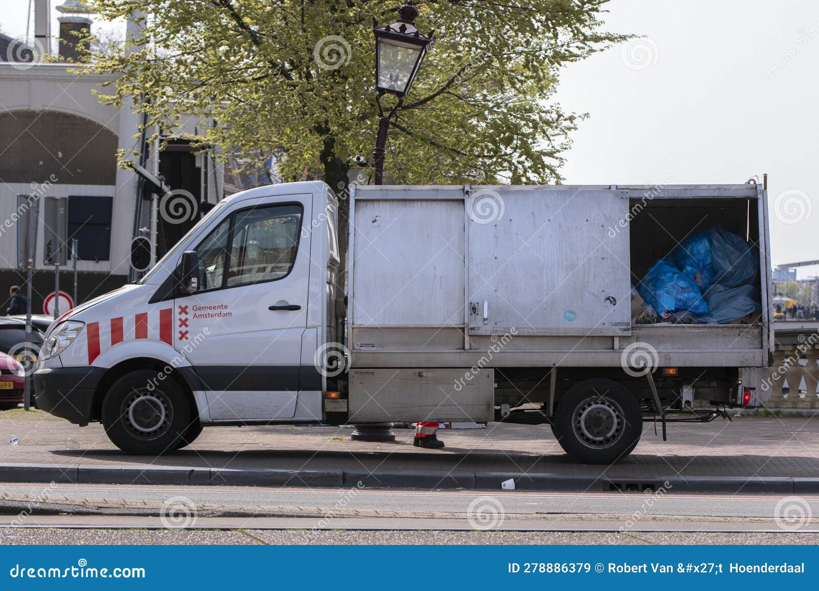 Cleaning Truck at Amsterdam the Netherlands 2742023 Editorial Stock