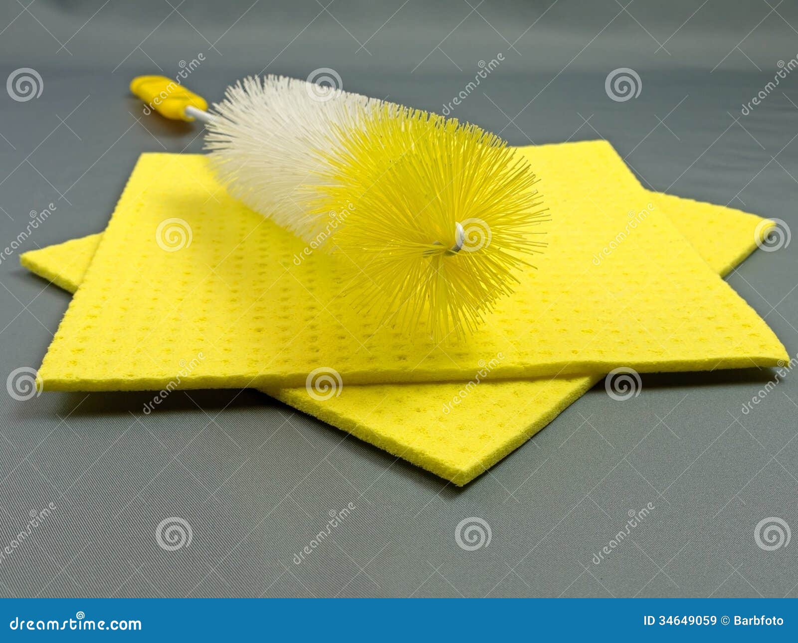 Cleaning utensils stock image. Image of studio, brush 34649059