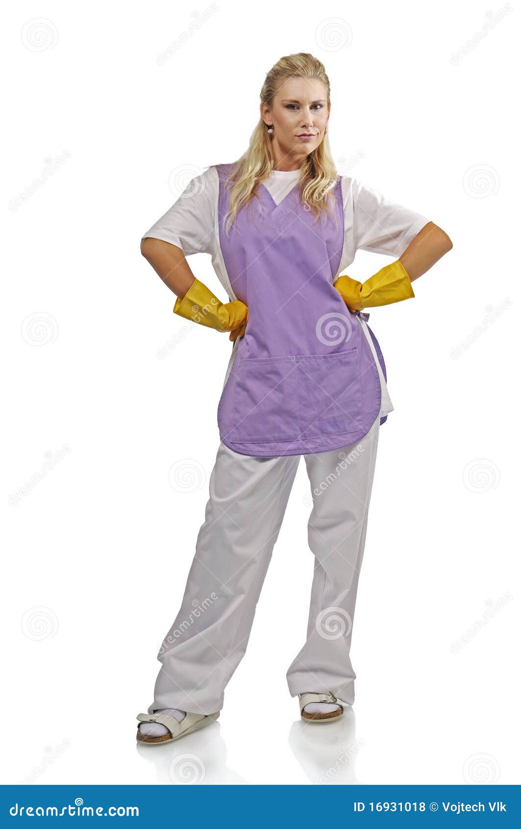 Cleaning woman stock photo. Image of worker, service 16931018
