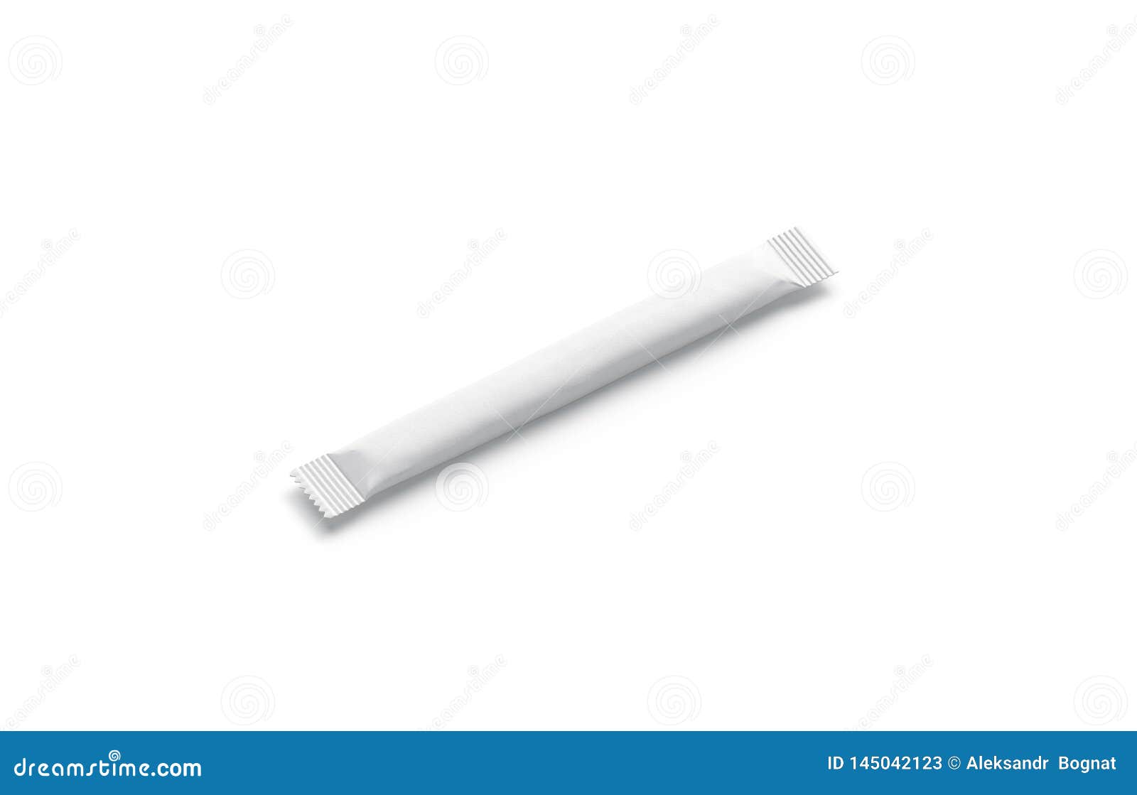 Download Clear Blank White Sugar Packet Mock Up, Isolated, Side View Stock Illustration - Illustration of ...