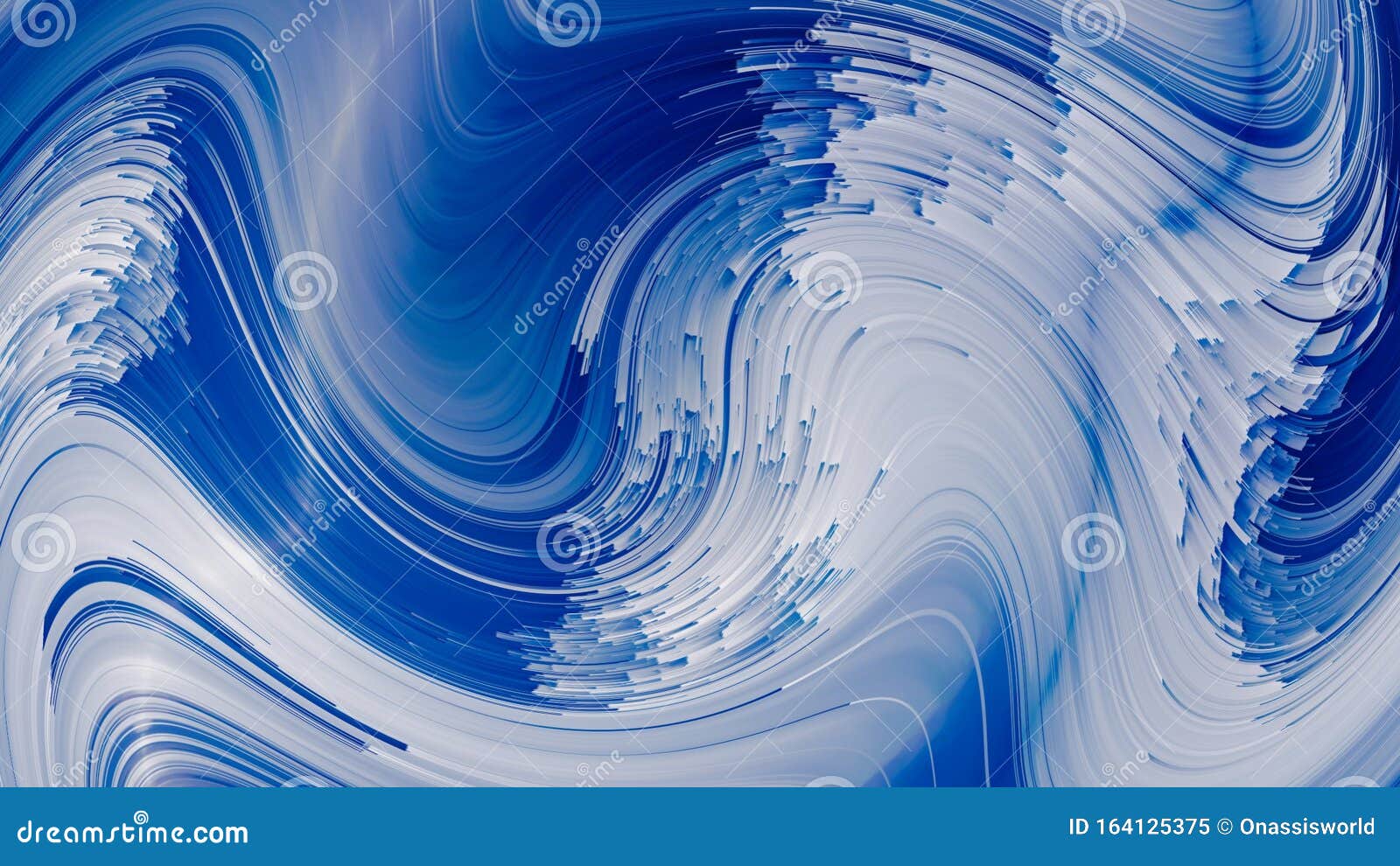 Clear Blue Skies White Grey Clouds Abstract Art Stock Image Image of