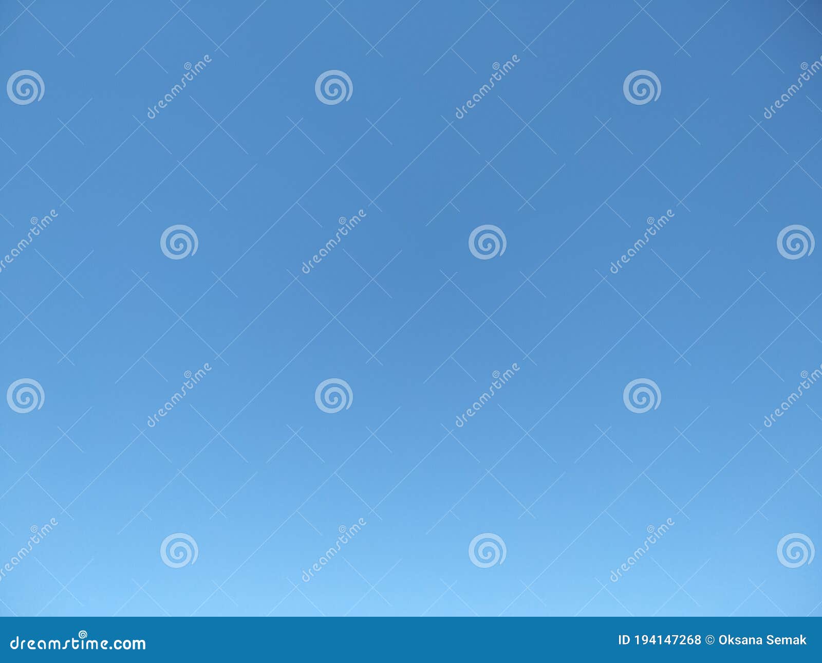 Clear Blue Sky Without Clouds Stock Photo Image Of Boundless Clean