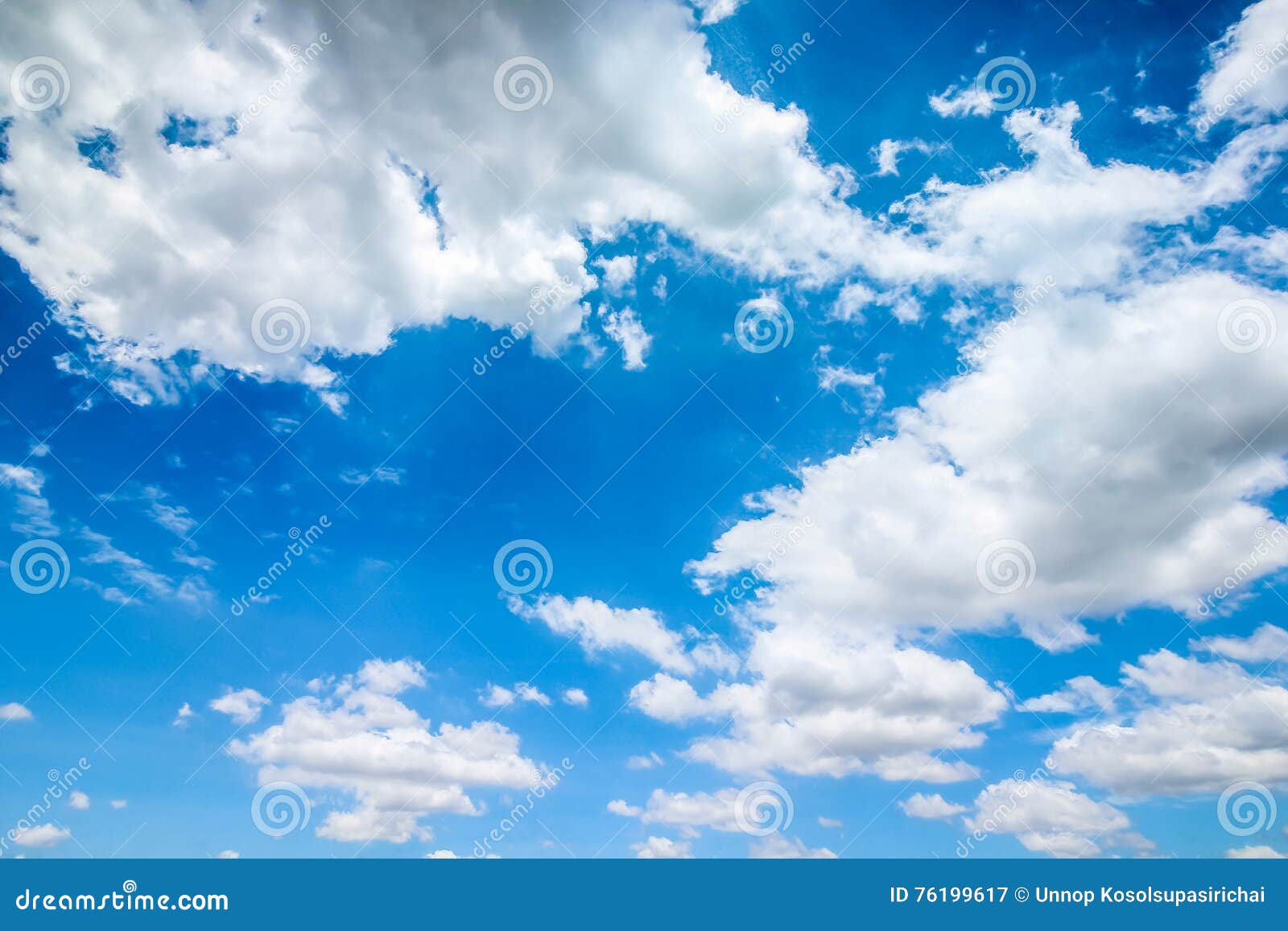 Clear Blue Sky With Cloudy As A Background Wallpaper Pastel