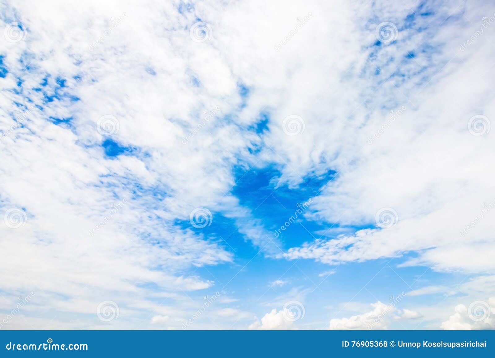 Clear Blue Sky With Cloudy As A Background Wallpaper Pastel