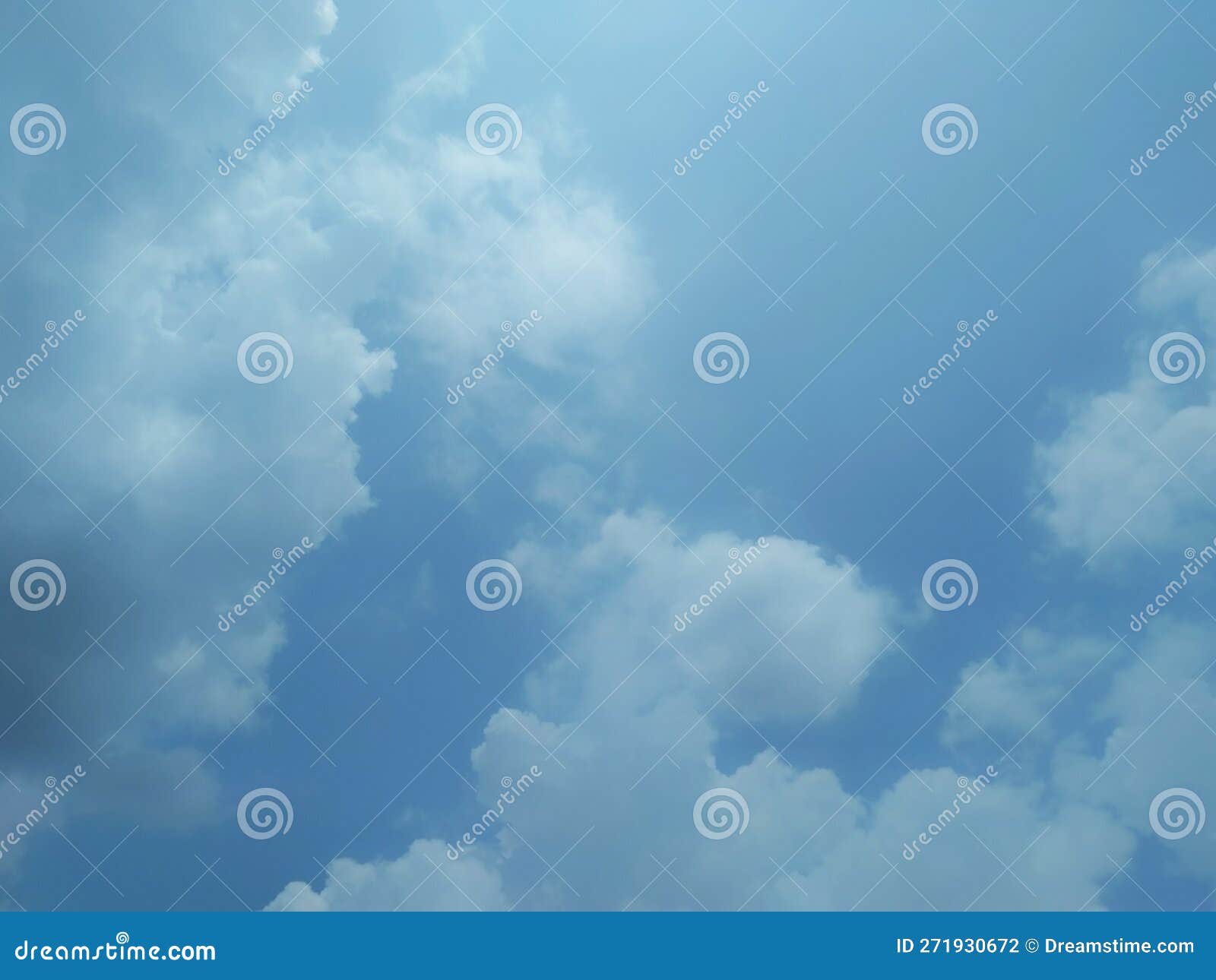 Clear blue sky in midday stock photo. Image of wave - 271930672