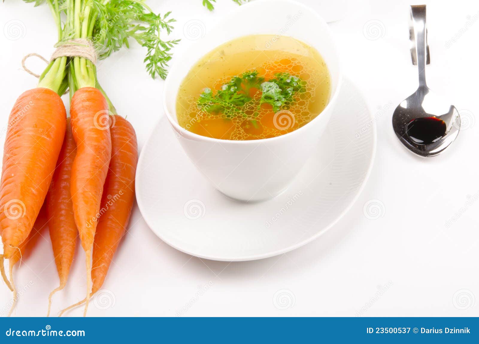 Clear broth stock image. Image of carrot, fresh, culinary 23500537