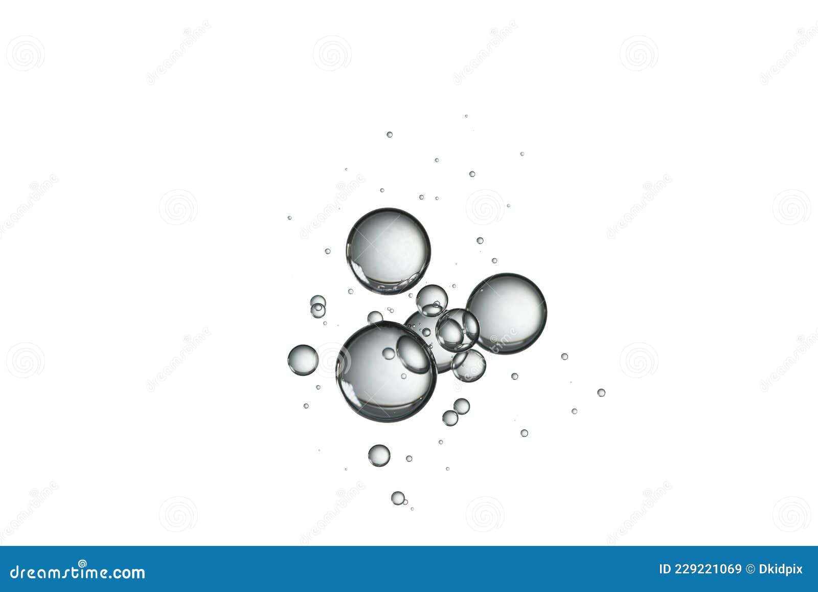 Clear Bubbles Isolated Over White Stock Image Image of circle, drink