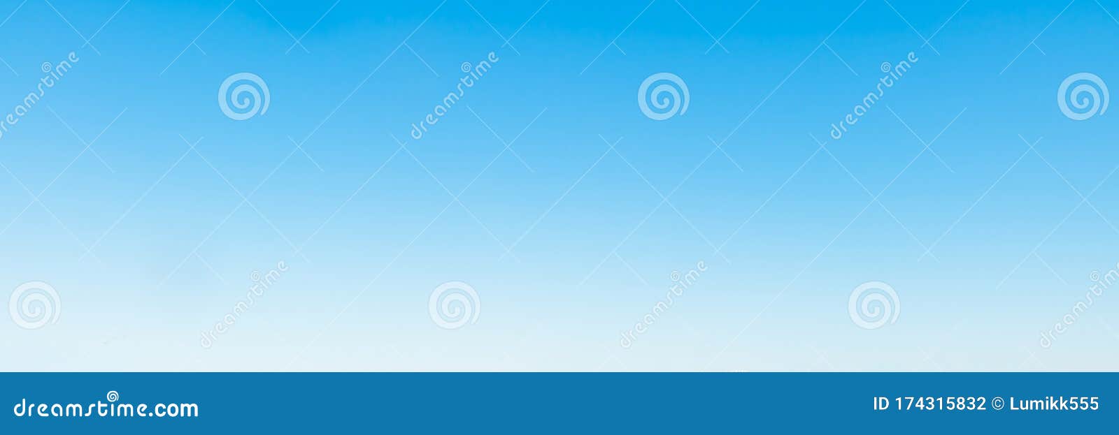 clear cloudless bright blue sky in sunny day