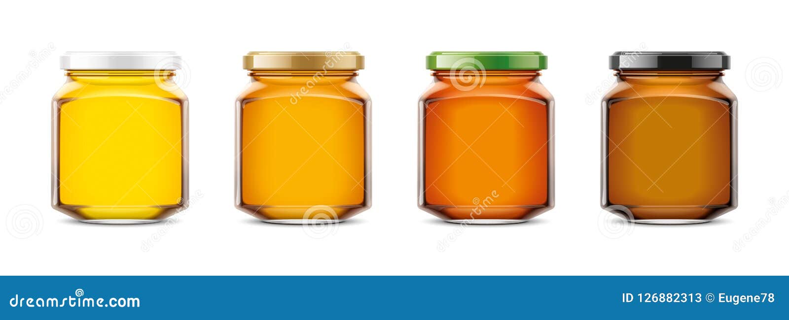 Download Clear Honey Jar Mockup Small Size Stock Vector Illustration Of Glass Health 126882313 PSD Mockup Templates