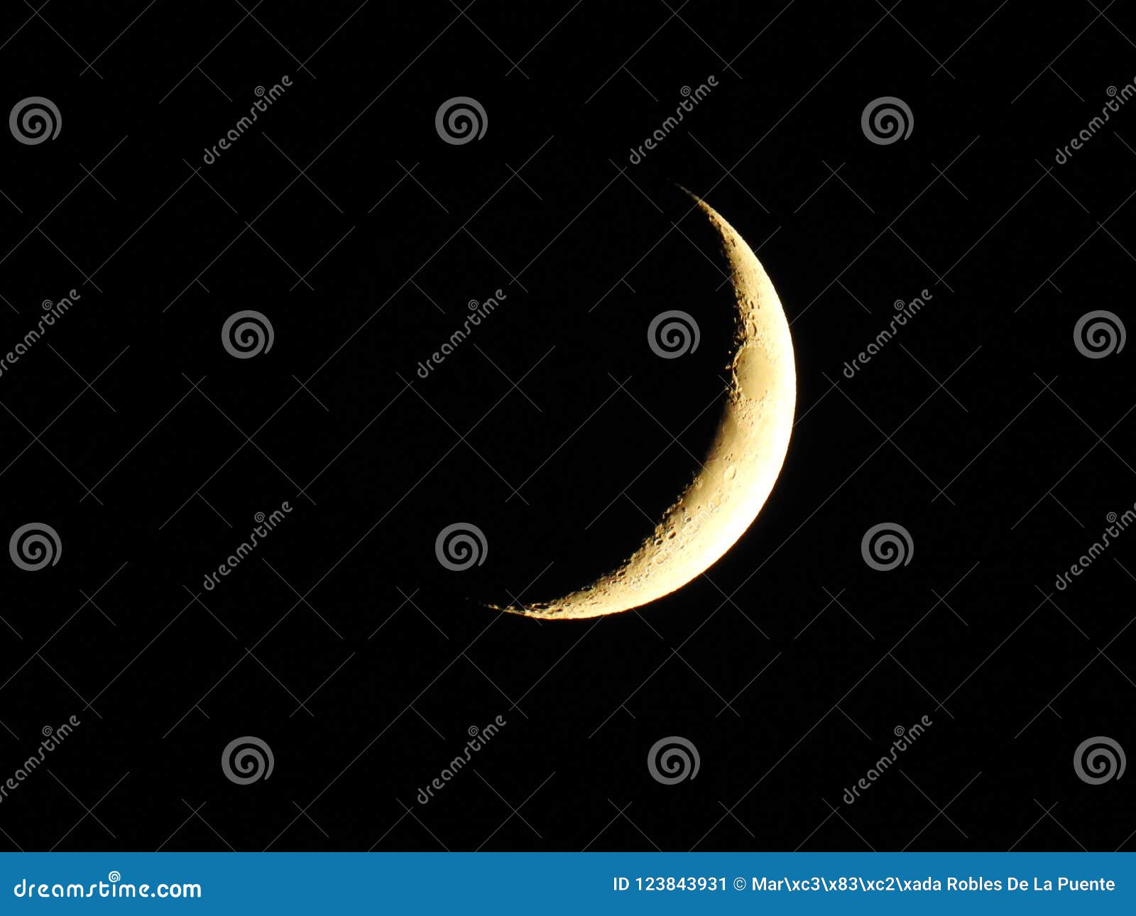 beautiful crescent moon
