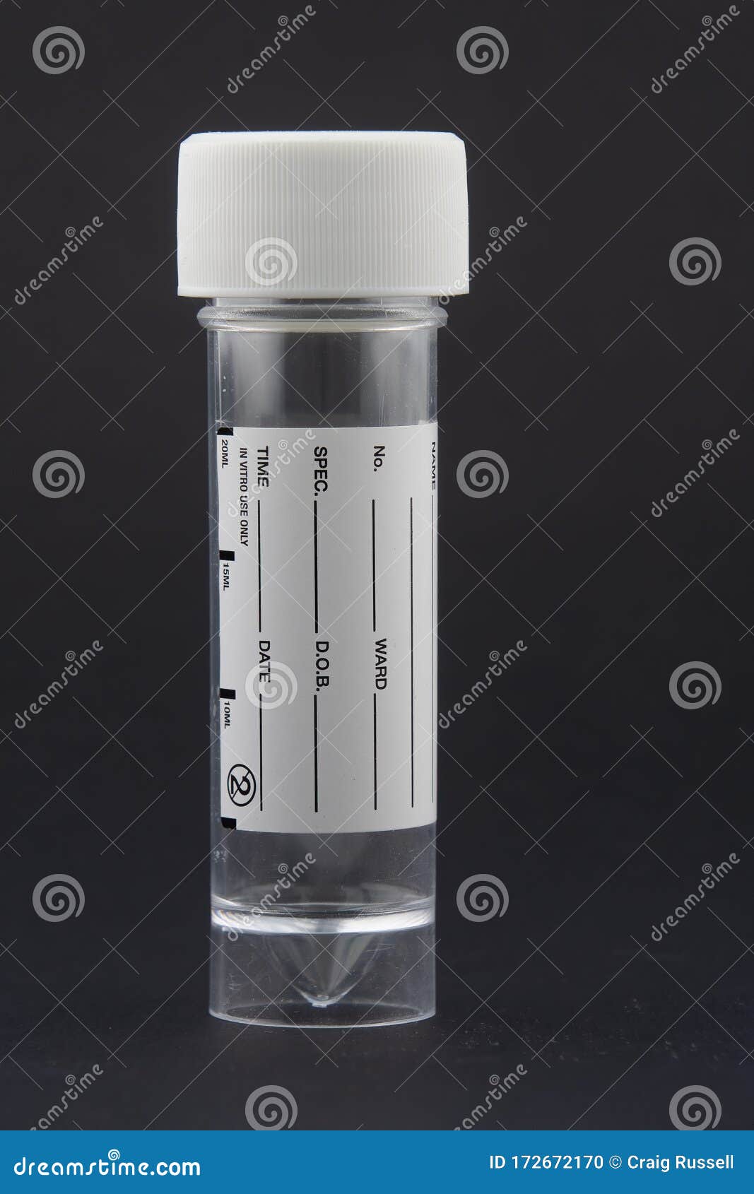 Clear Plastic Specimen Container Stock Photo Image of doctor