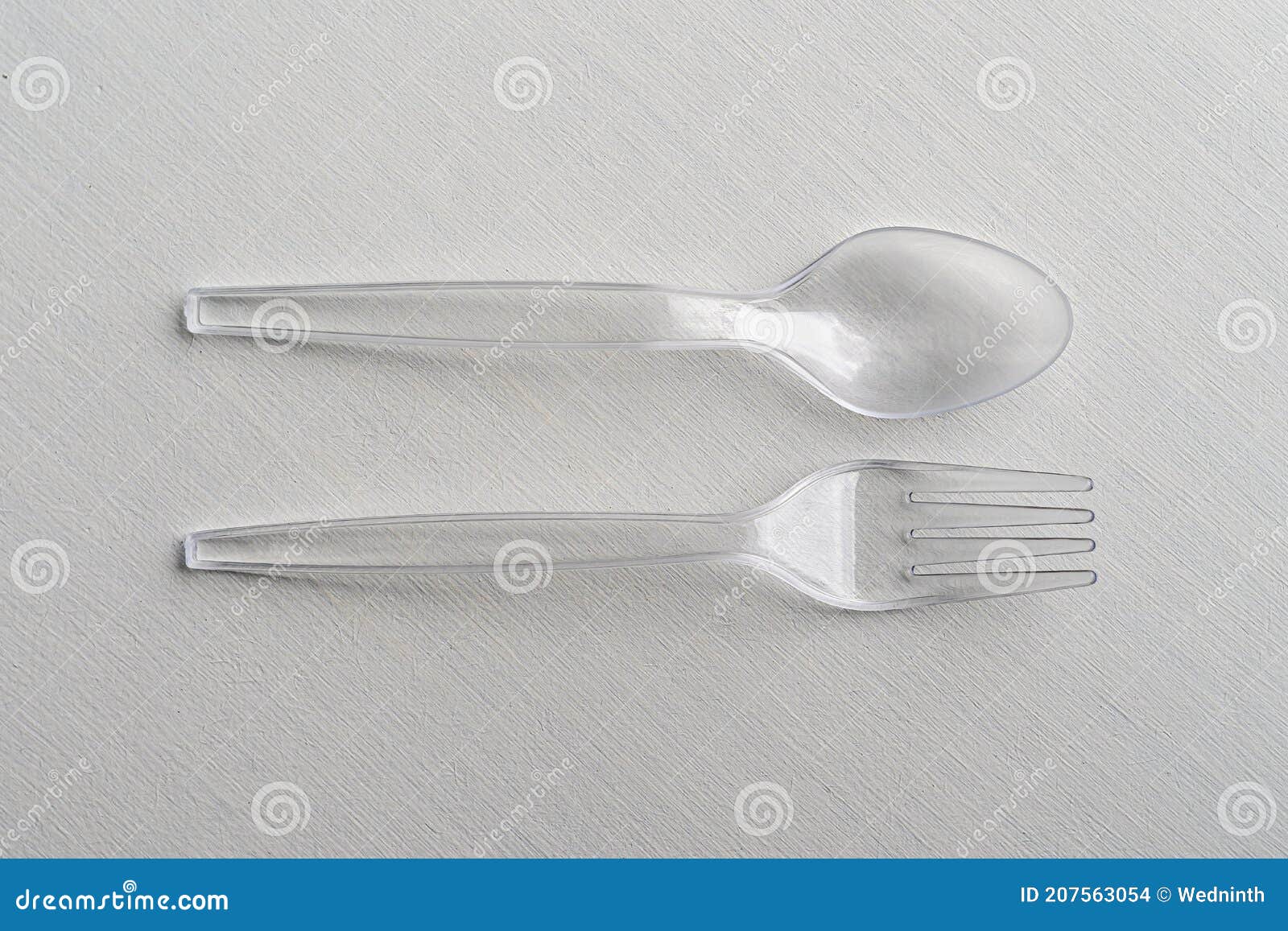 Clear Plastic Spoons, Knives on White Background Stock Photo Image of
