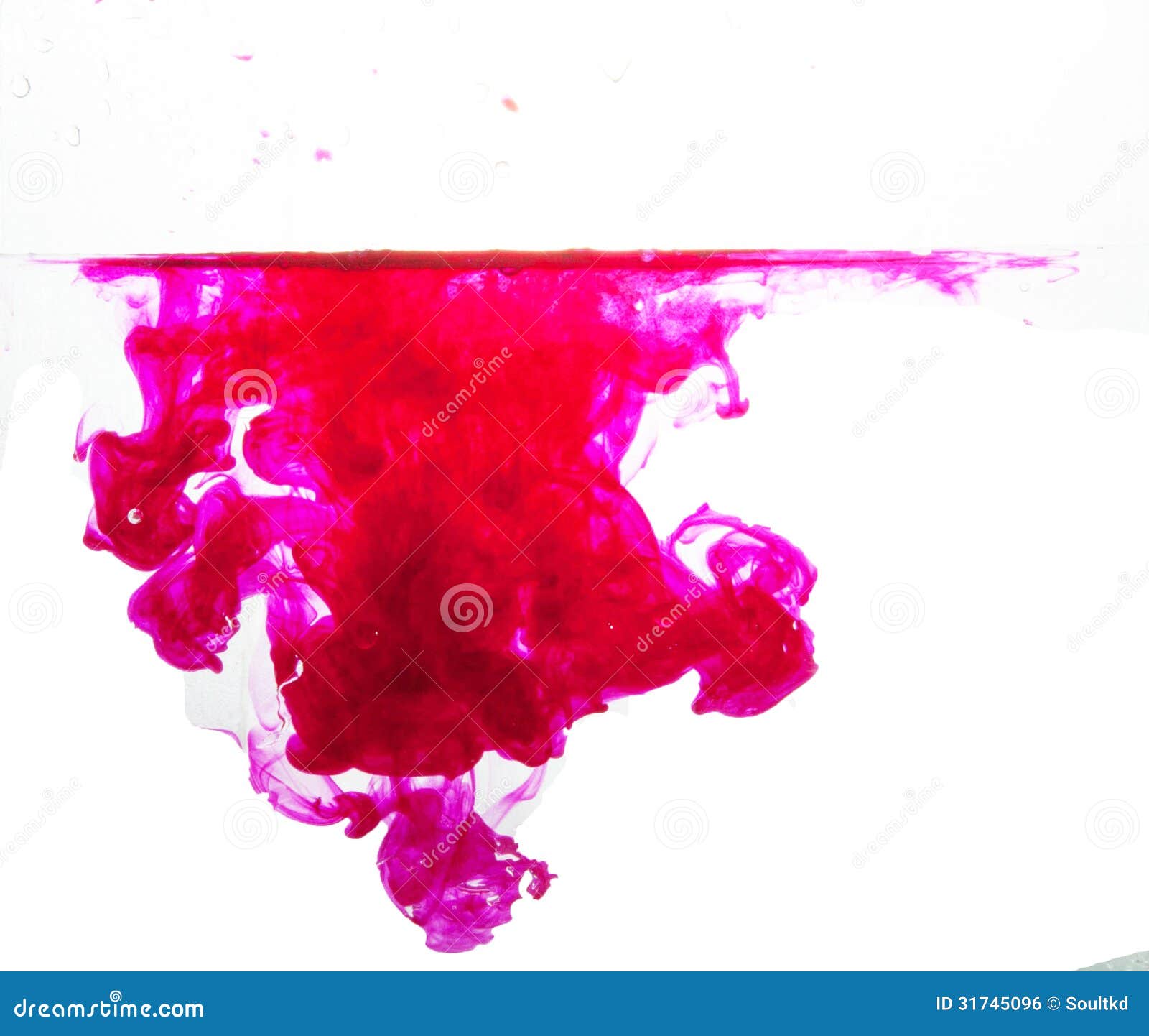Clear red water splash stock photo. Image of droplet - 31745096