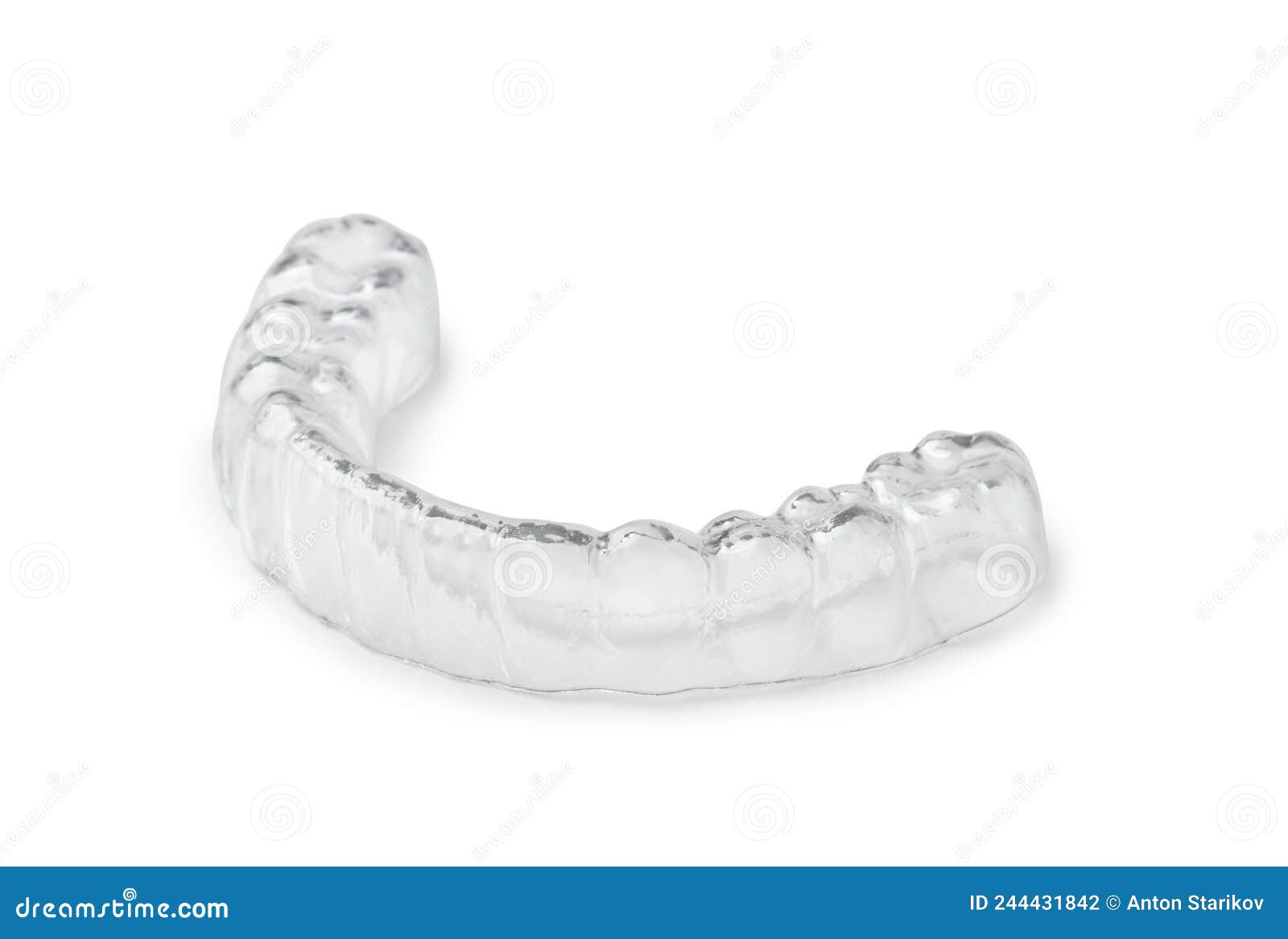 clear silicone dental mouthguard