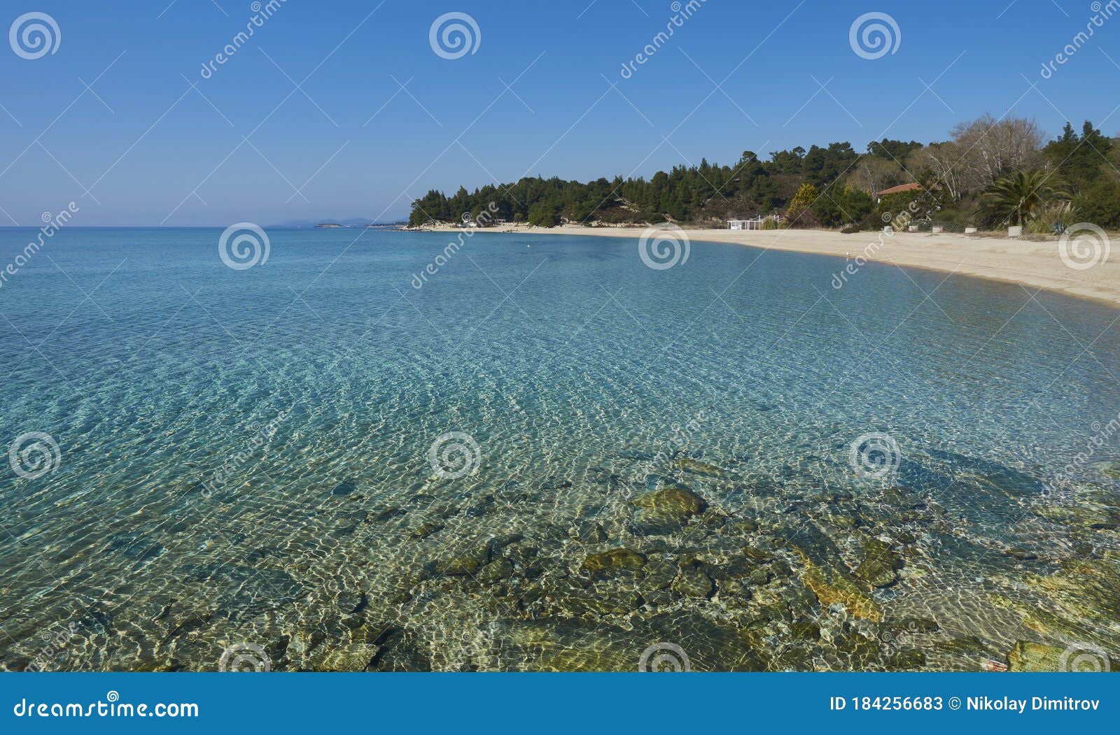 clear water in greece, sithonia