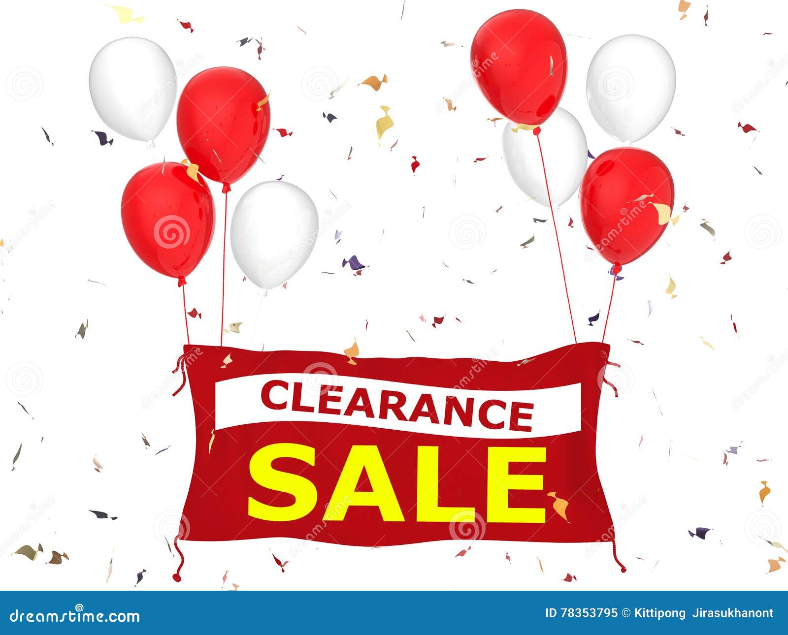 Clearance Sales Poster Illustration 46584052 Megapixl