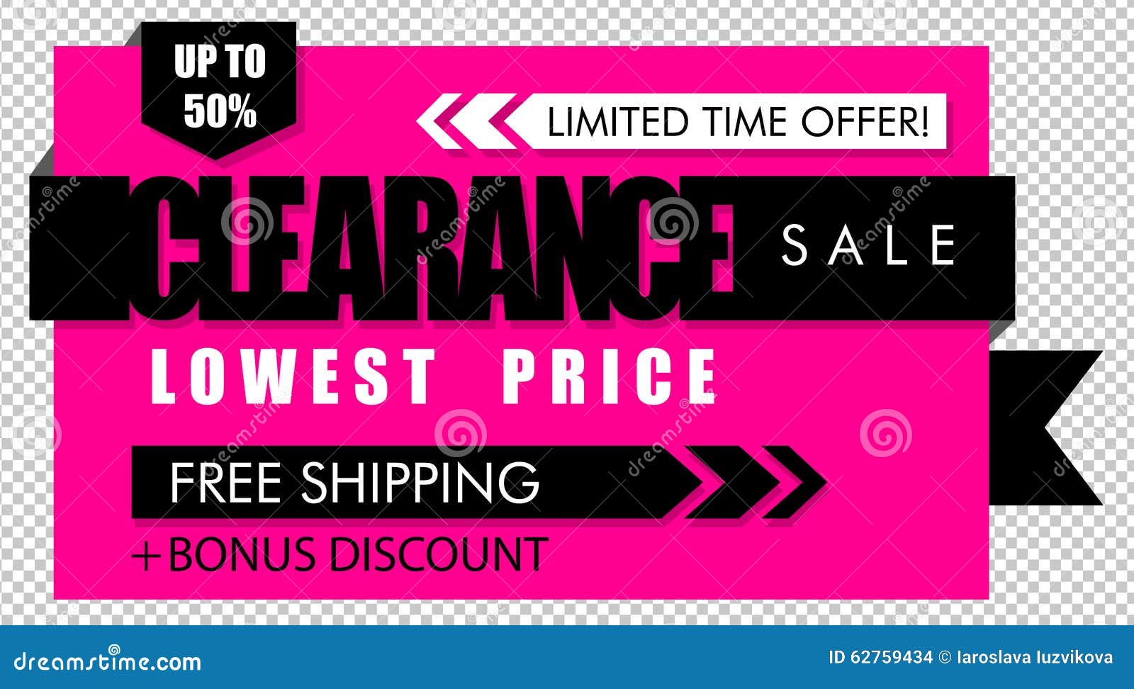 https://thumbs.dreamstime.com/z/clearance-sale-banner-pink-black-lowest-price-free-shipping-text-62759434.jpg