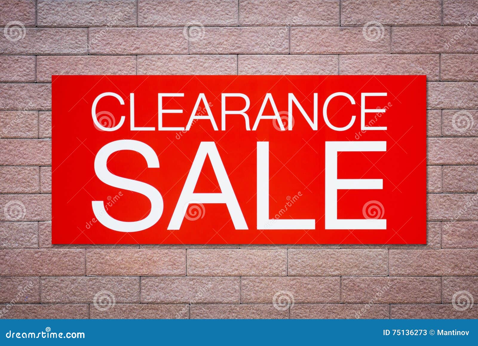 Clearance sale billboard stock image. Image of vintage 75136273