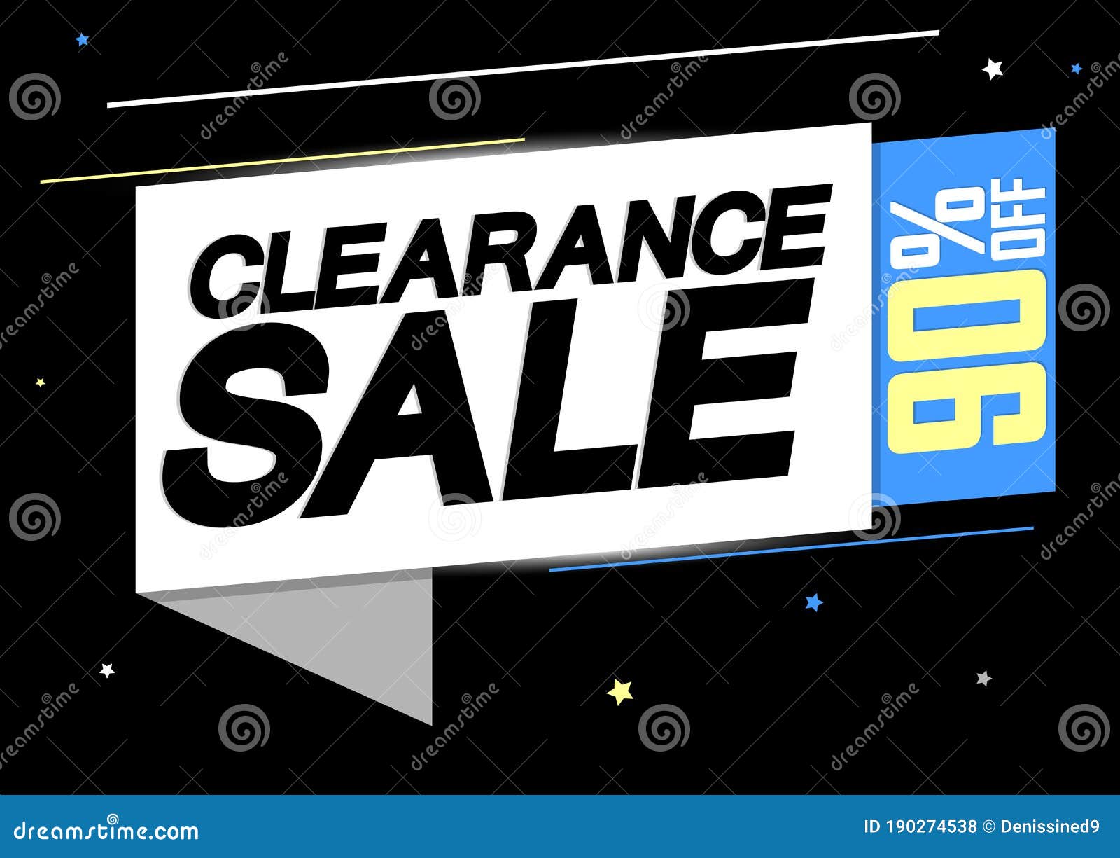 Clearance Sale 90 Off Special Offer Banner Design Template Discount Vector Illustration Stock Vector Illustration Of Graphic Discount