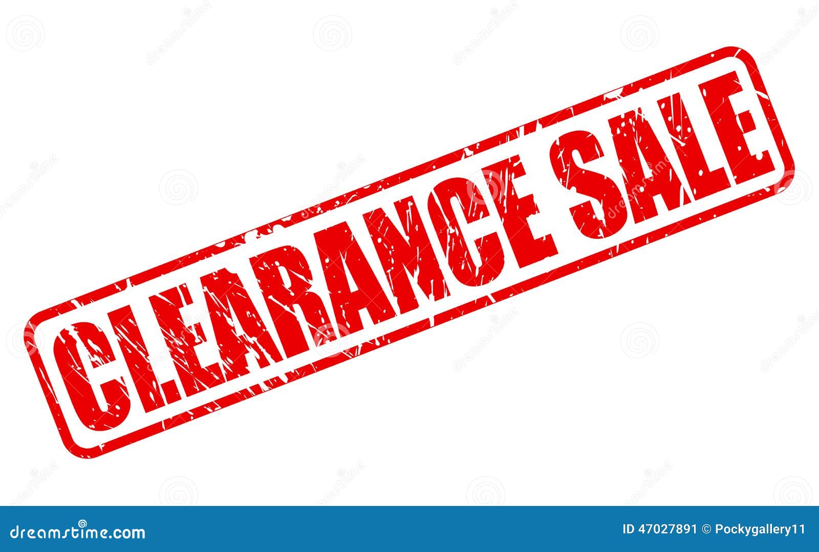 clearance sale red stamp text