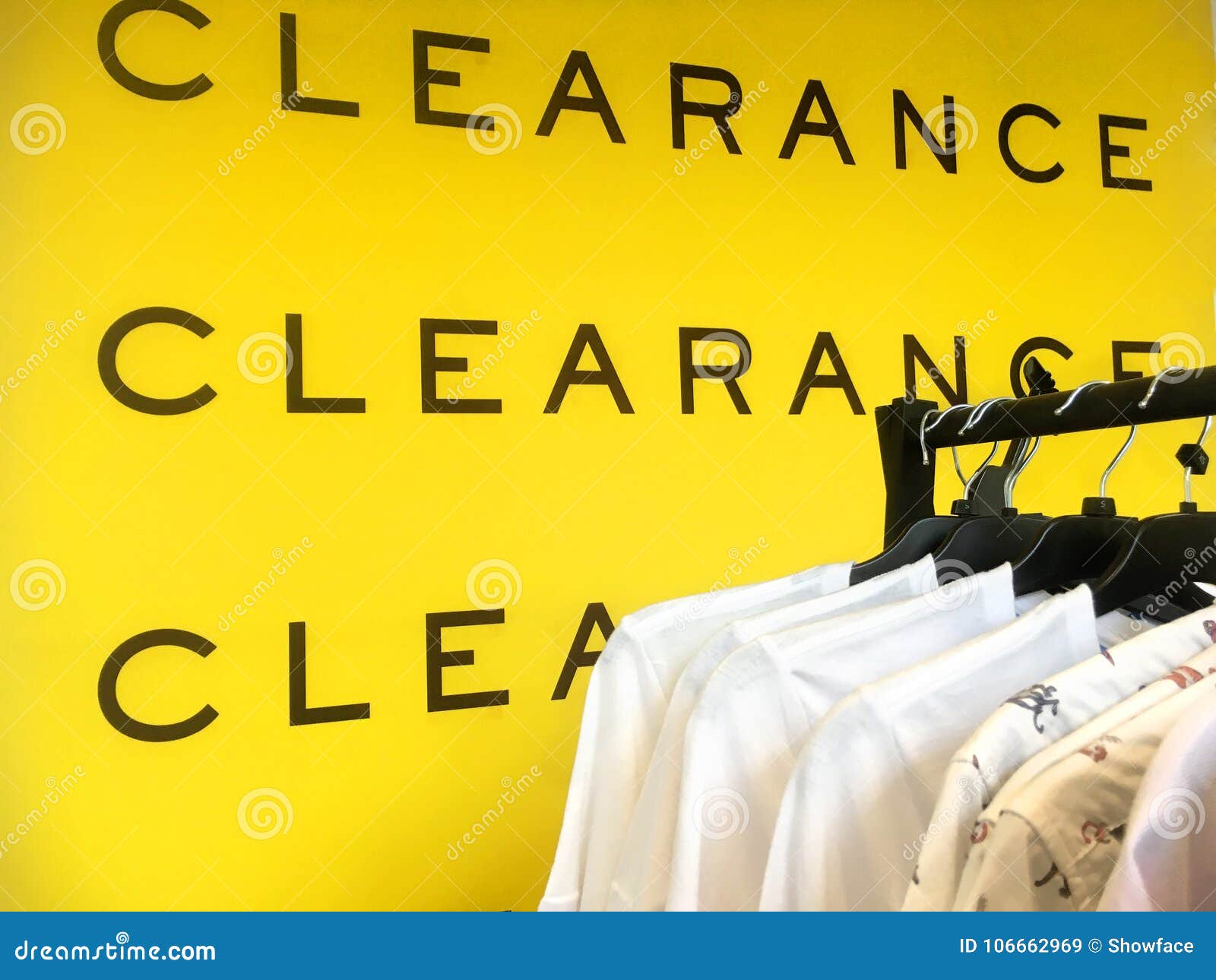 Clearance Sale Sign Banner for Clothing Shop Stock Image - Image of frenzy,  signage: 106662969