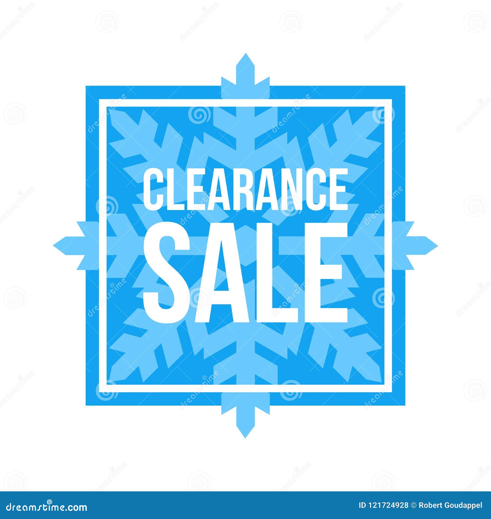 Winter sale clearance icon Royalty Free Vector Image