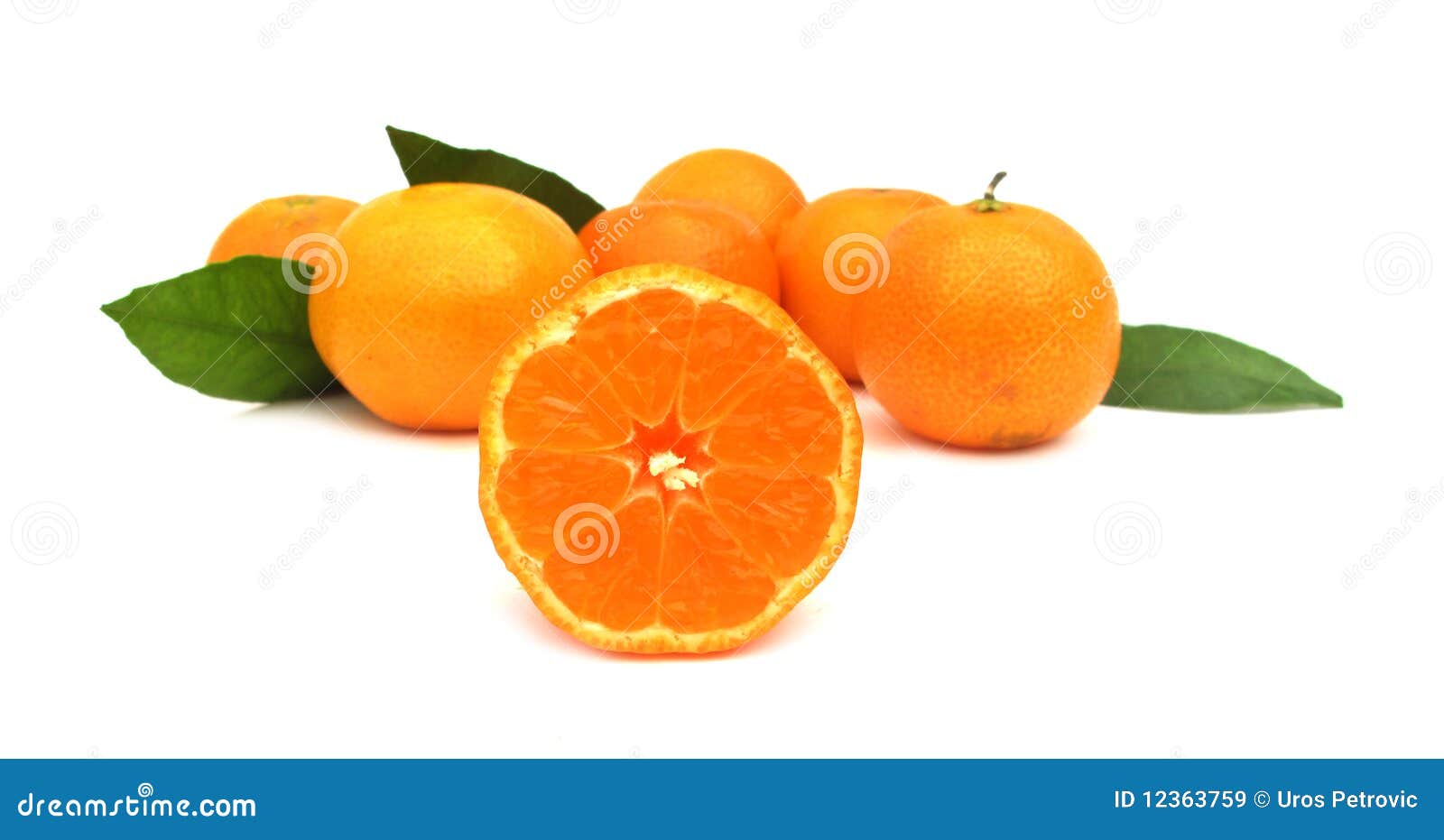 Clementines Mandarin Oranges Perfect Stock Image Image of leaves