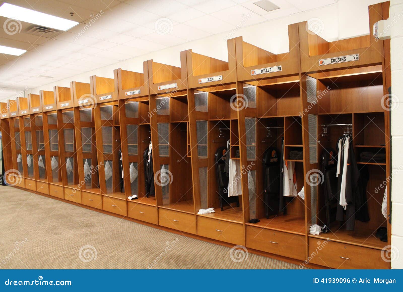 Cleveland Browns Home Locker Room Editorial Photo Image