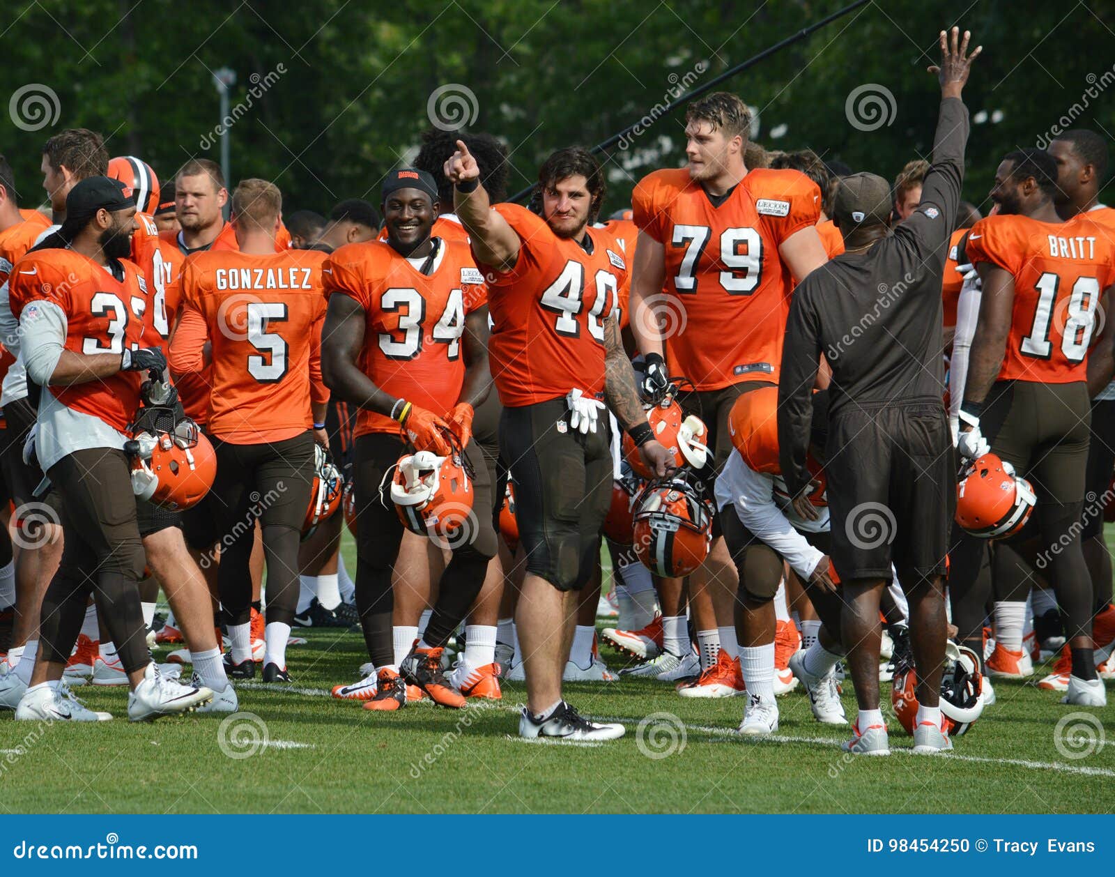 2017 Cleveland Browns Training Camp Editorial Image - Image of