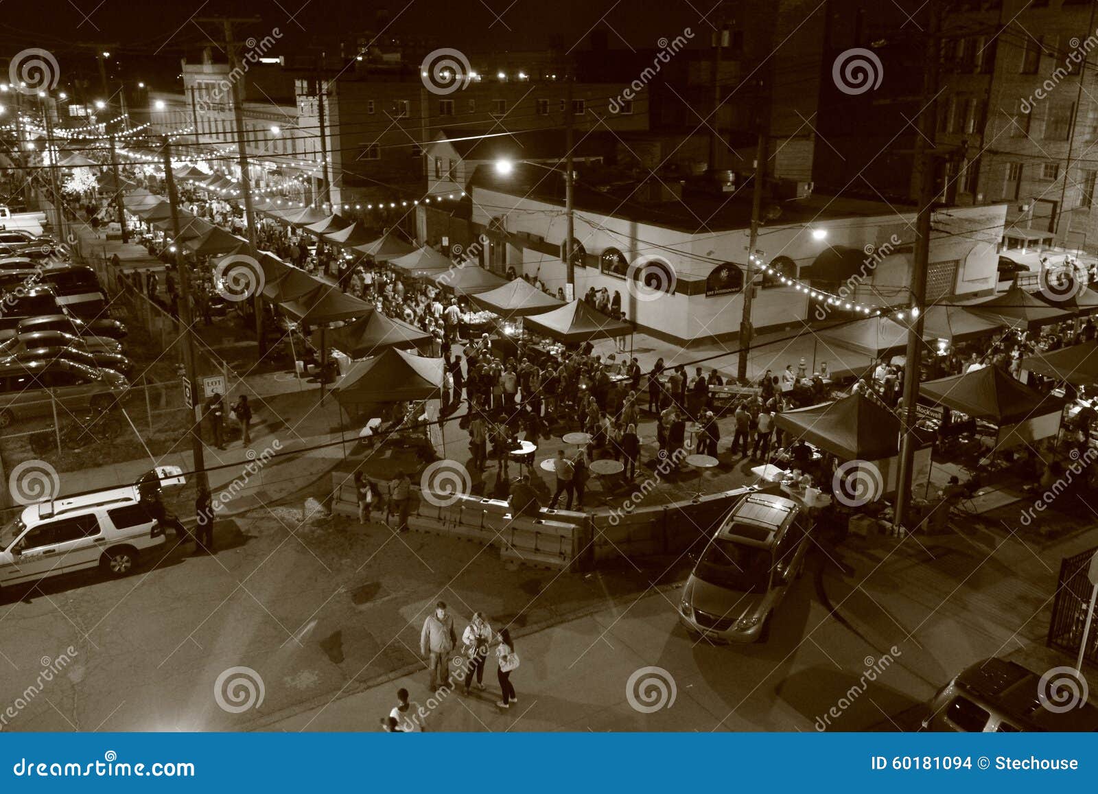 Cleveland Night Market editorial stock image. Image of clevelands