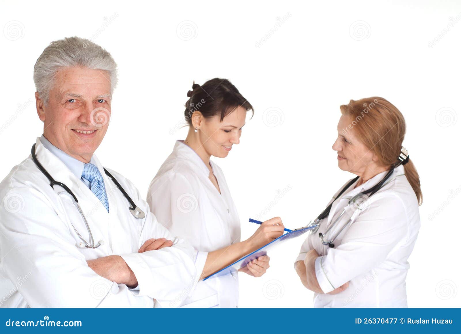 Clever Doctors in a White Coats Stock Image Image of scientist