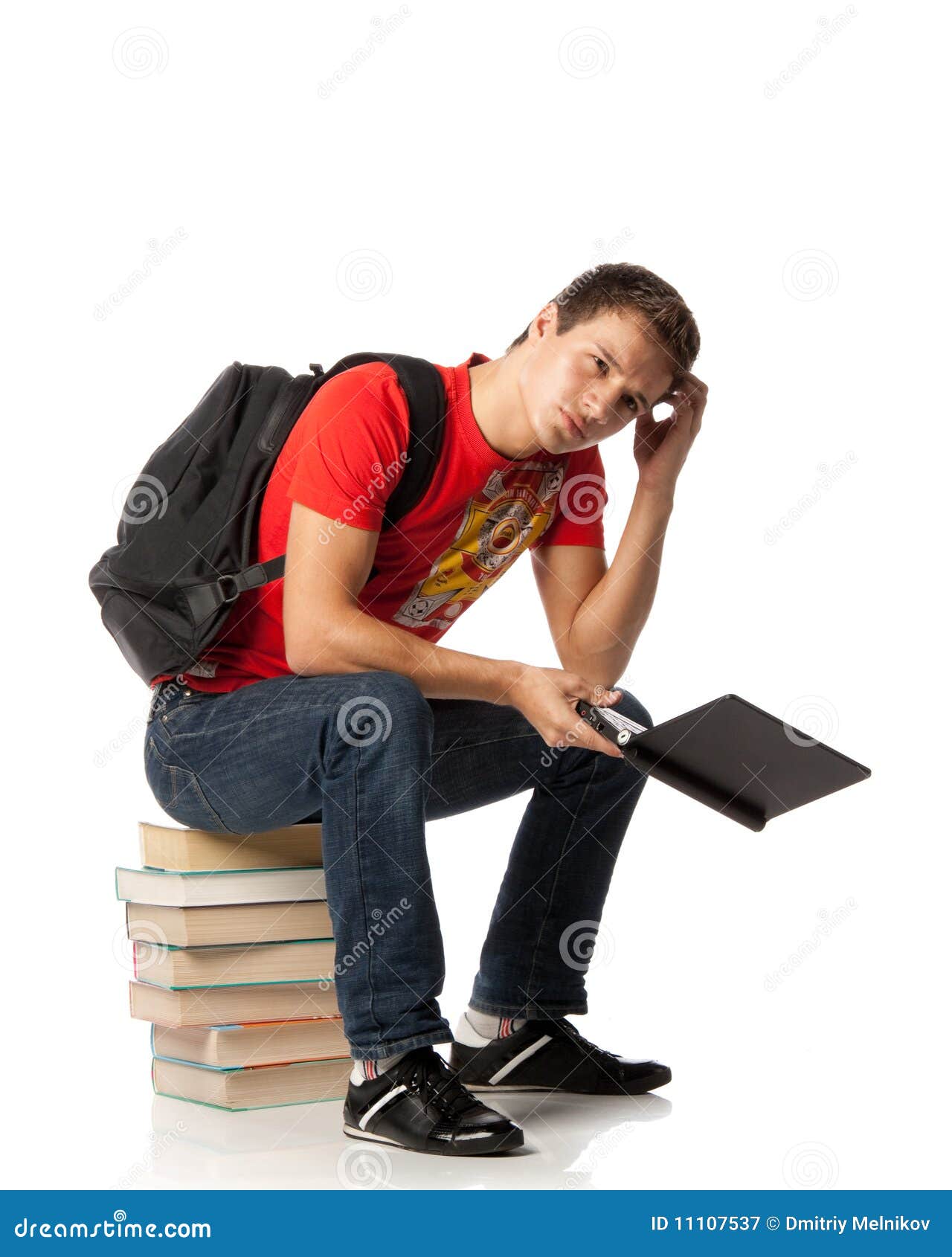 Clever student stock image. Image of notebook, portrait - 11107537