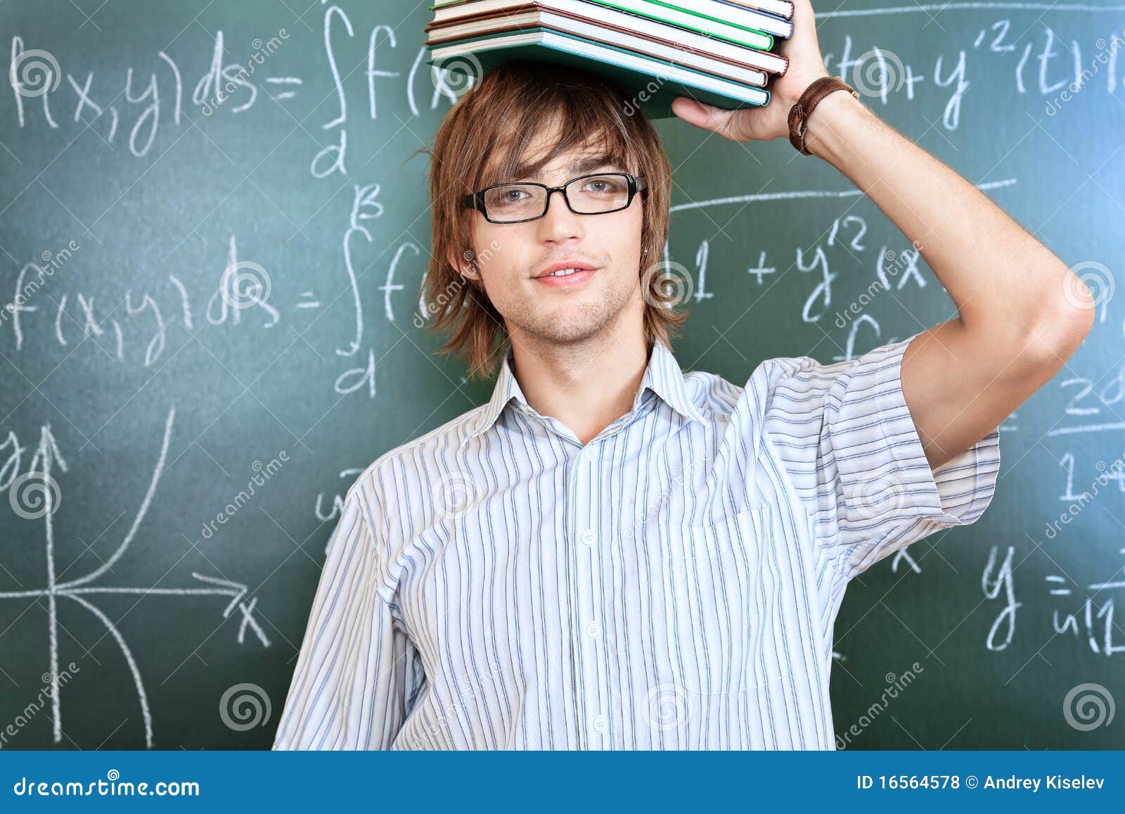 Clever student stock photo. Image of portrait, books - 165645781300 x 957