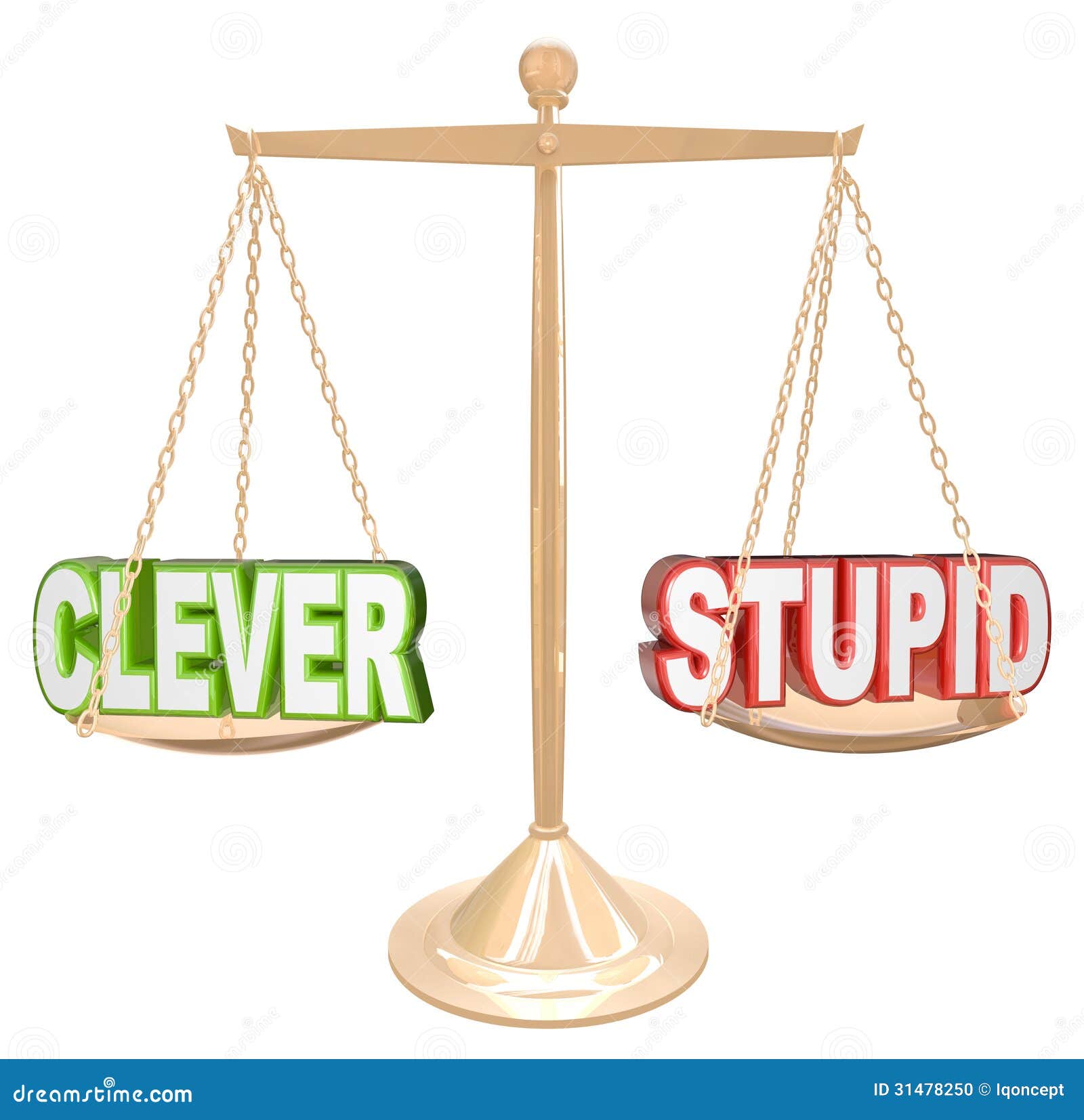 clever vs stupid words scale fine line humor taste