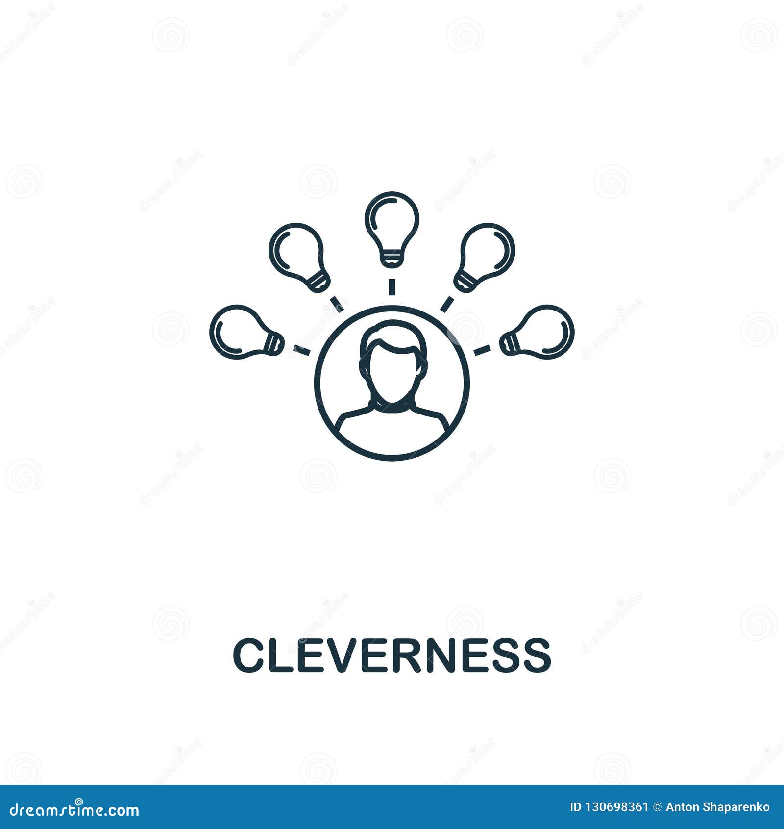 cleverness outline icon. premium style  from project management icons collection. simple  cleverness icon. ready to u