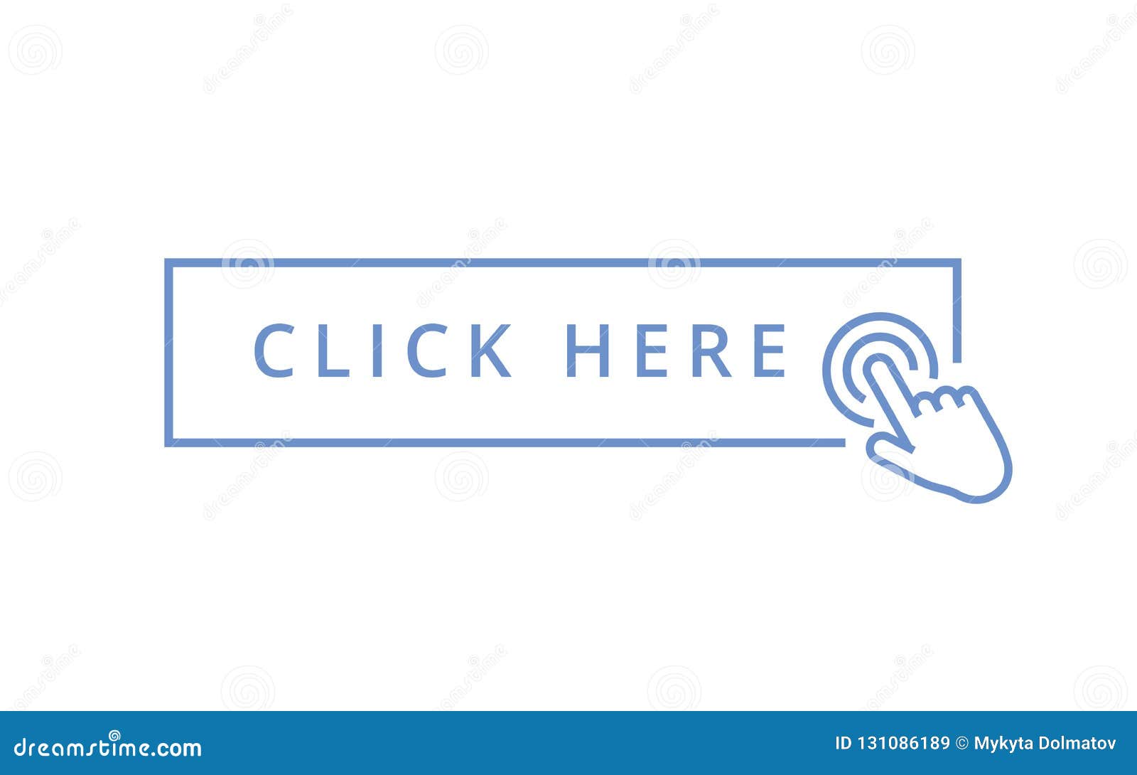 Premium Vector Click here icon in flat style pointer clicking vector illustration on isolated background web button sign business concept