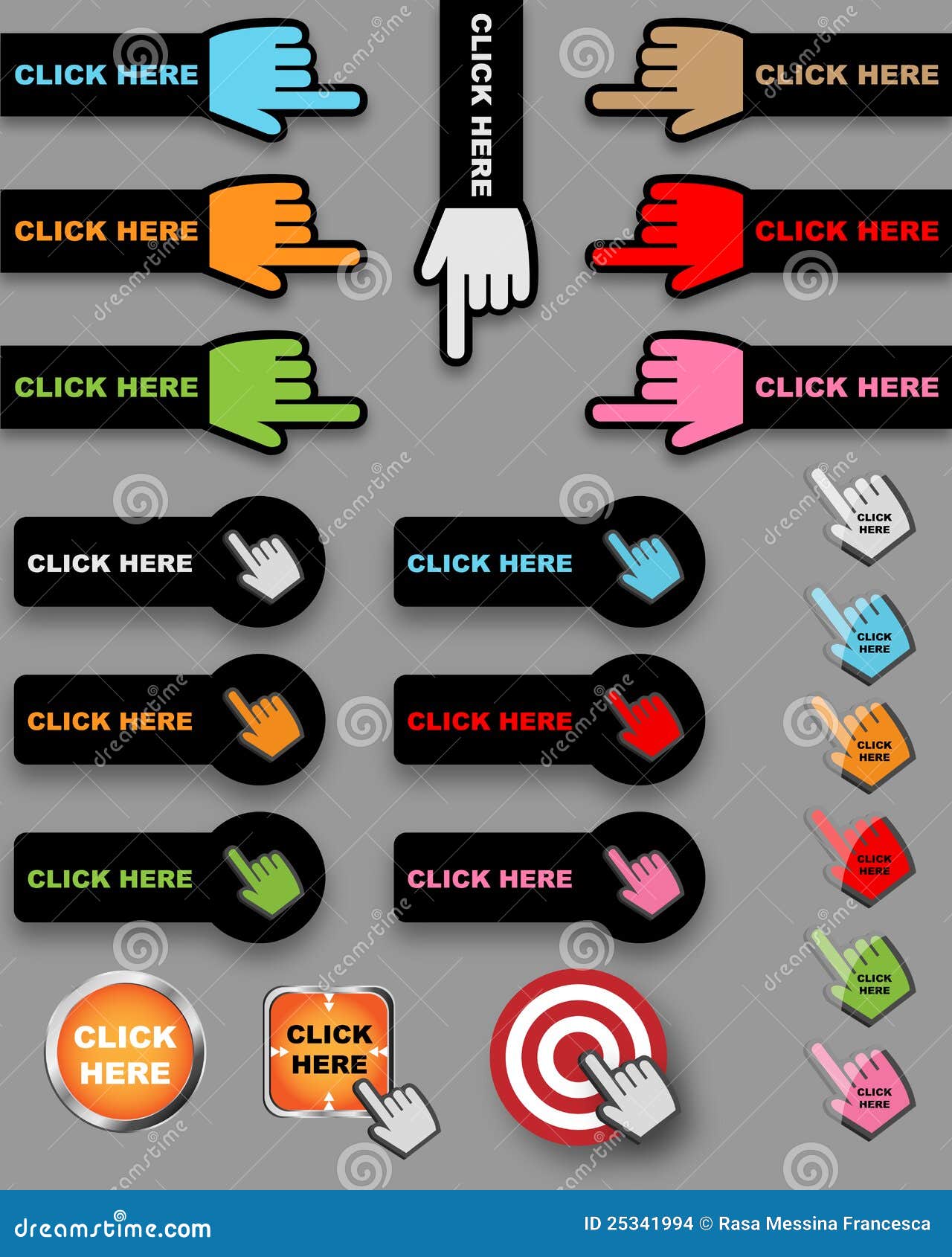 click here buttons